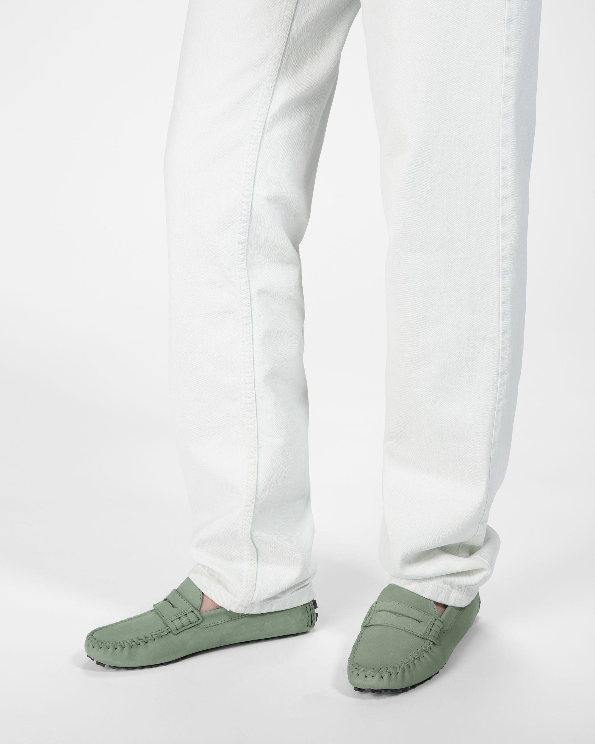 Driver Lamby In Pelle Verde Salvia - Donna - Bally - 07