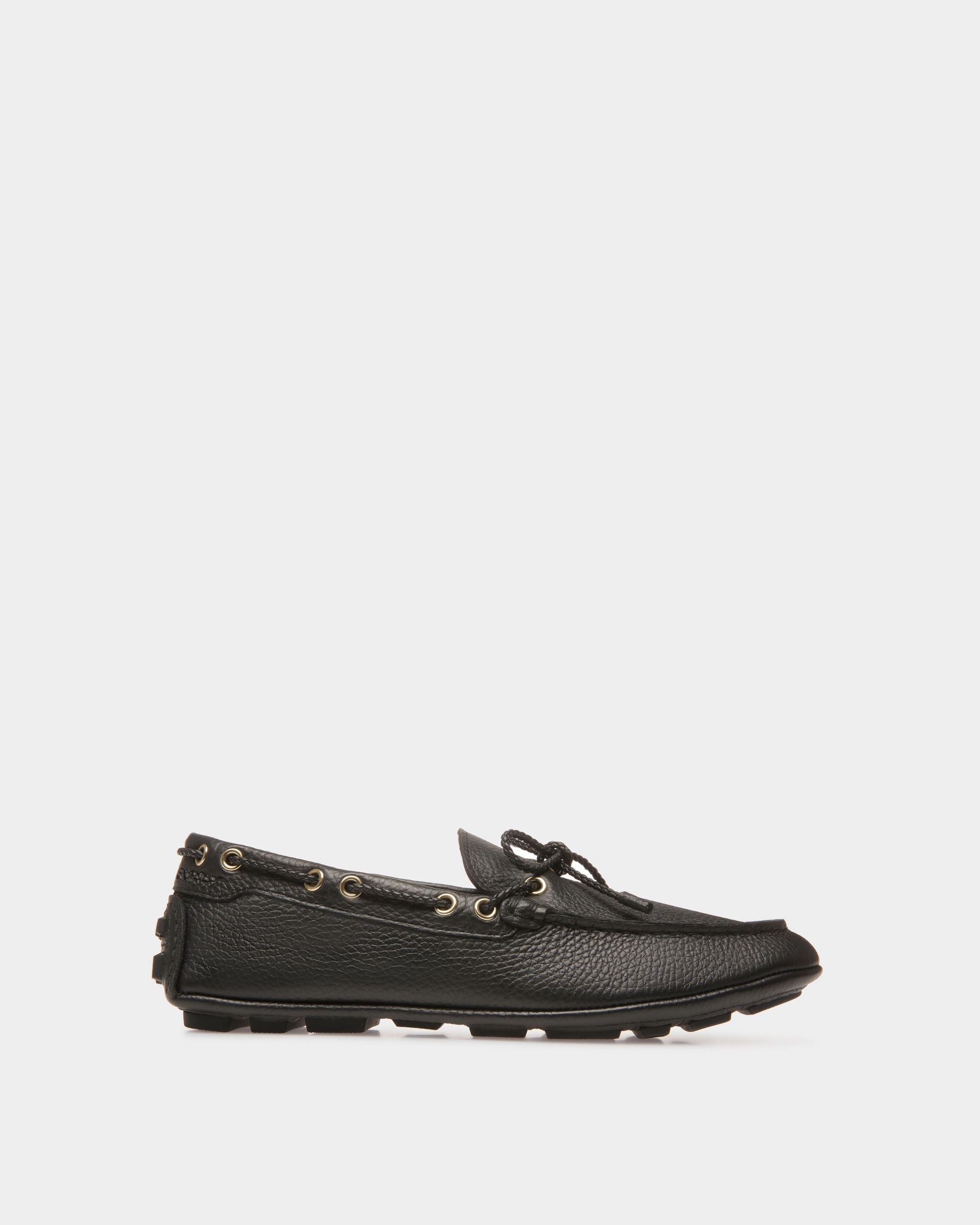 Kerbs Drivers In Black Leather - Women's - Bally - 01
