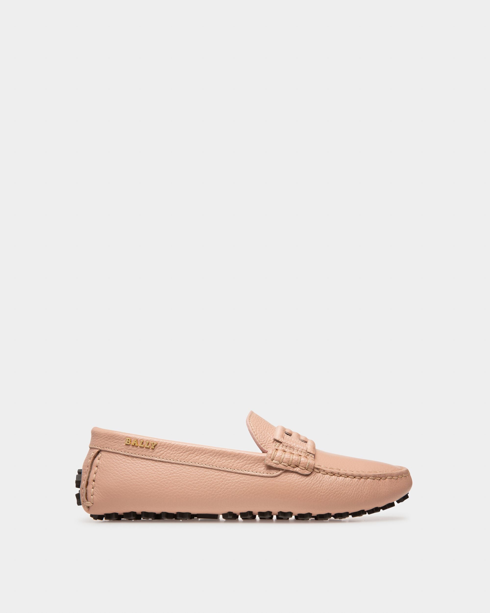 Leyla Drivers En Cuir Rose - Femme - Bally - 01