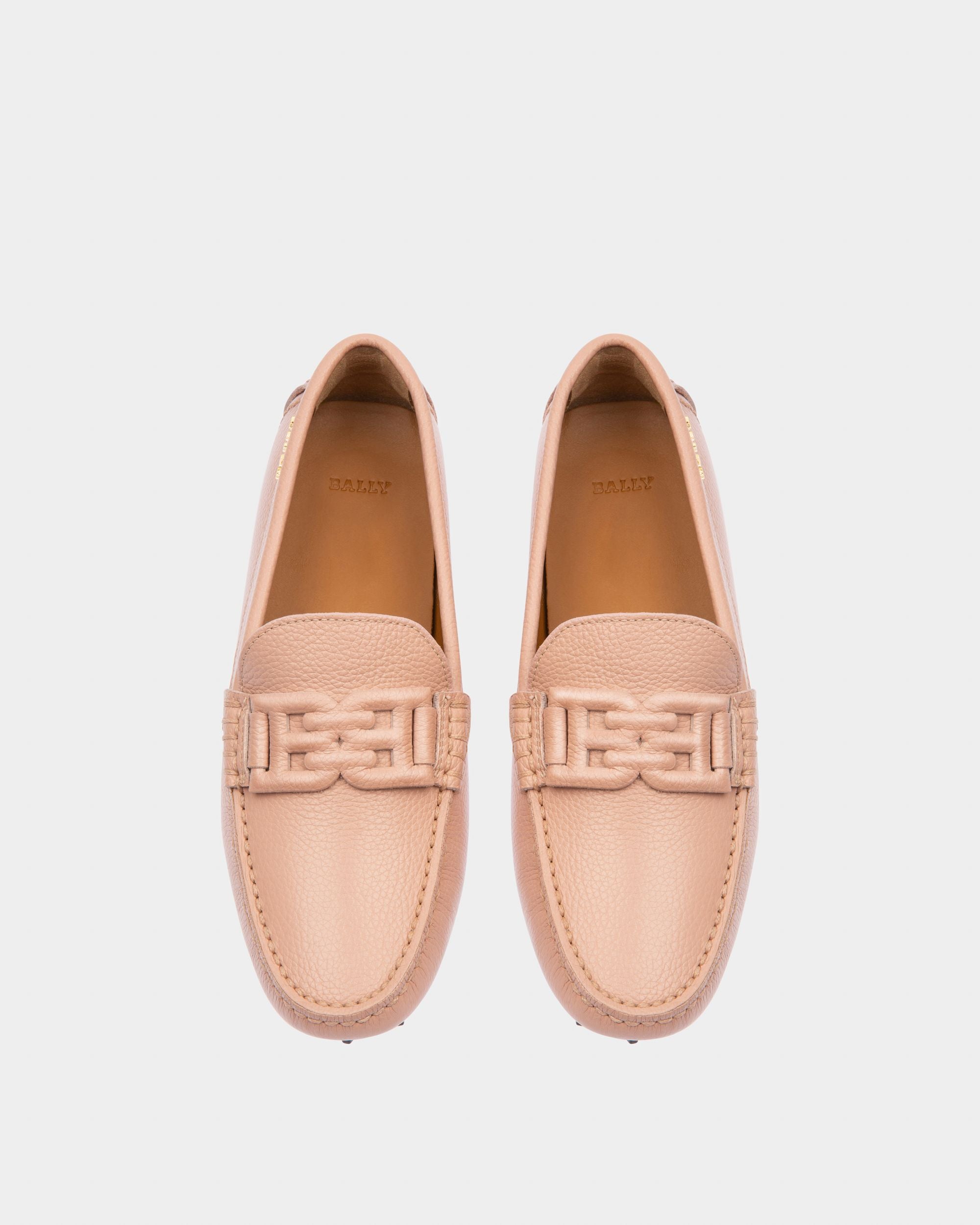 Leyla Drivers En Cuir Rose - Femme - Bally - 02
