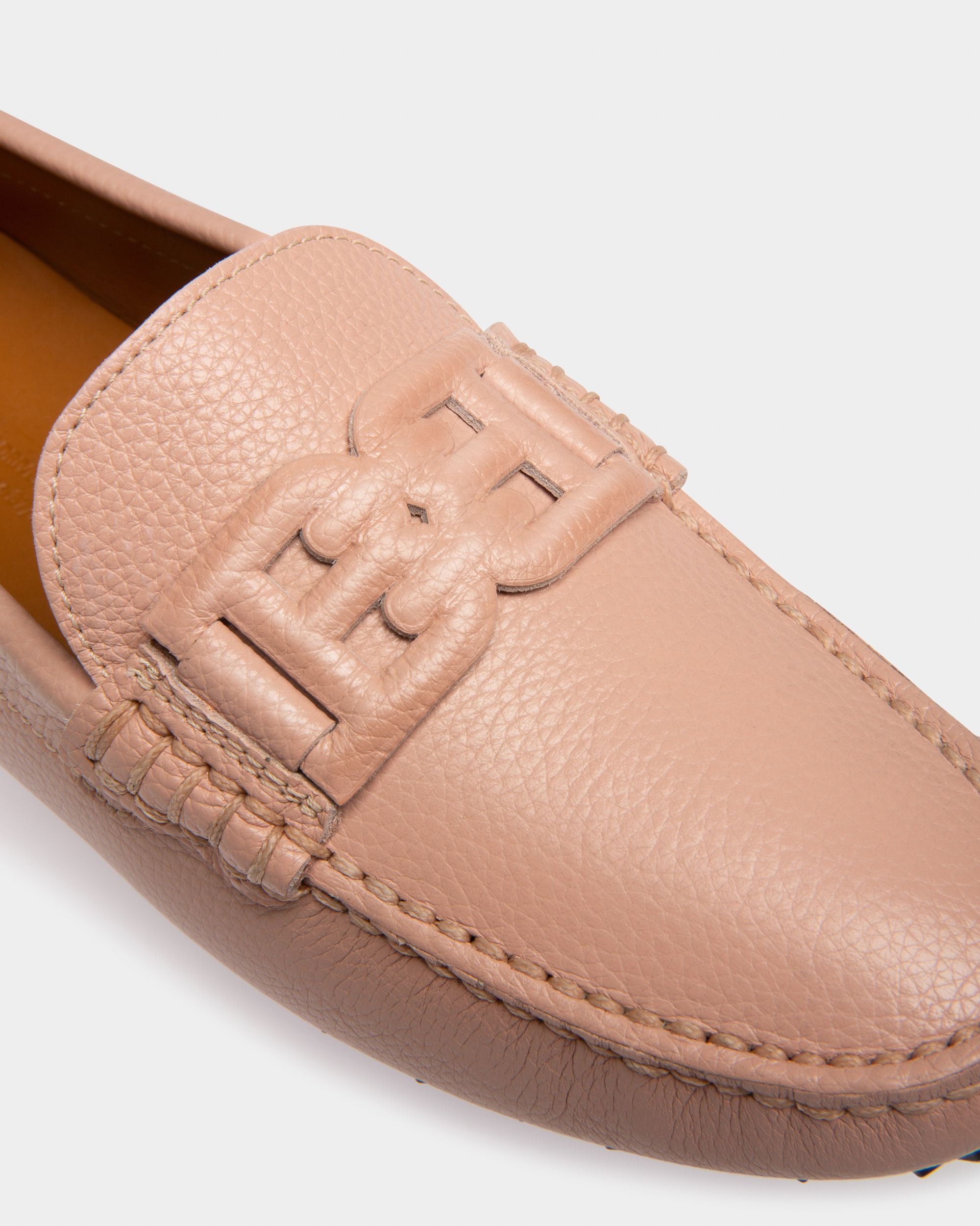 Leyla Drivers En Cuir Rose - Femme - Bally - 05