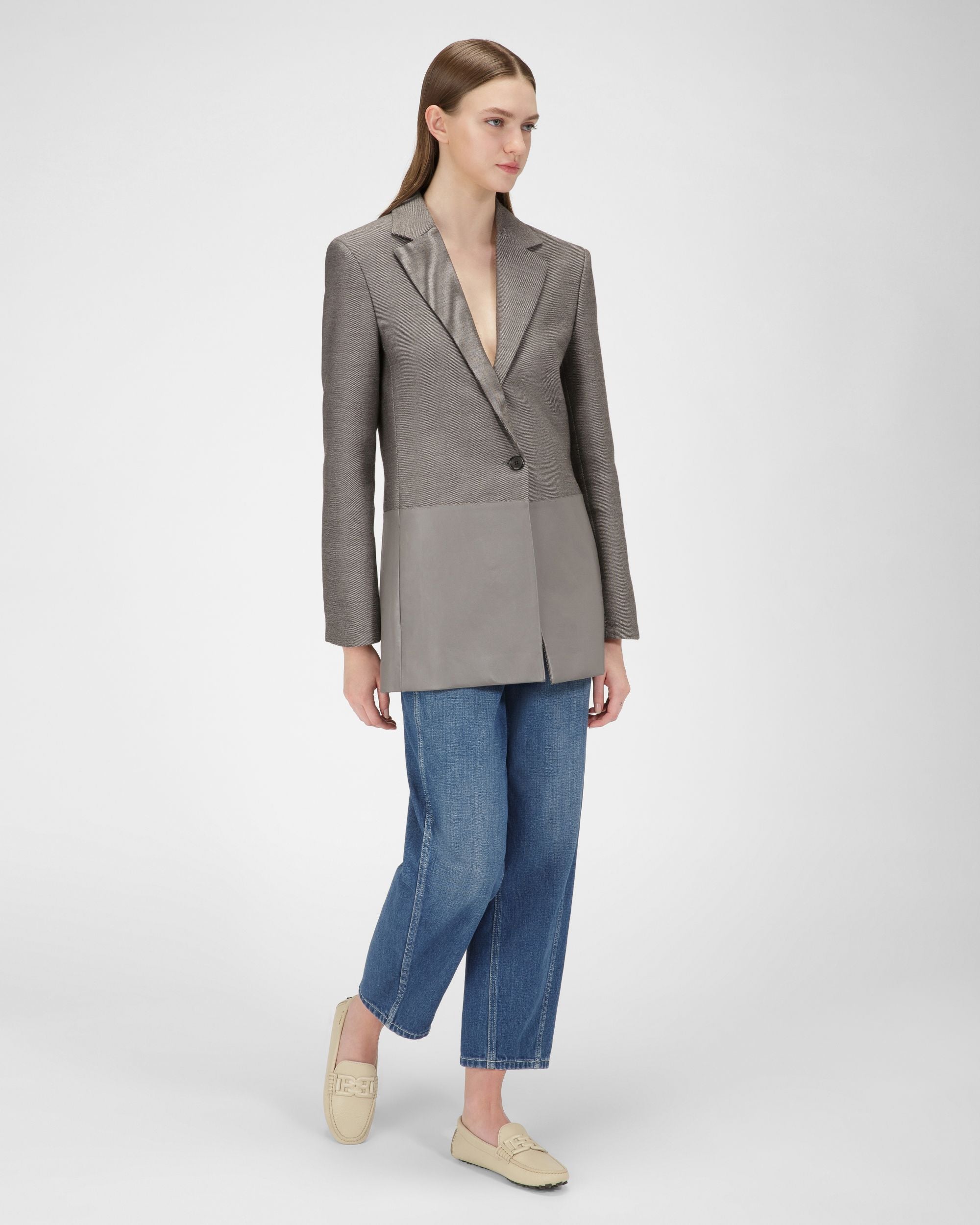 Leyla Driver Aus Beigem Leder - Damen - Bally - 03