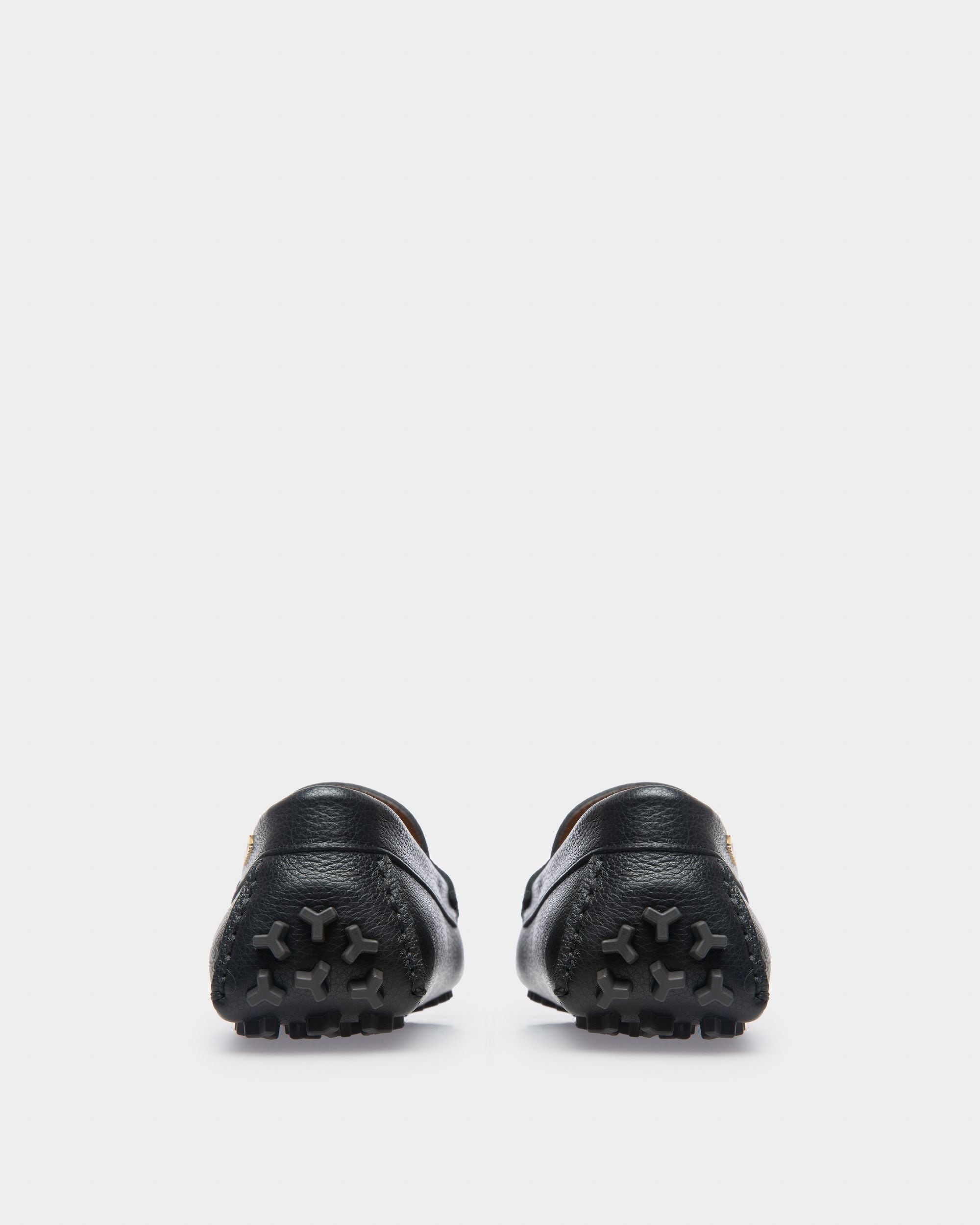 Leyla Leather Drivers In Black - Women's - Bally - 04