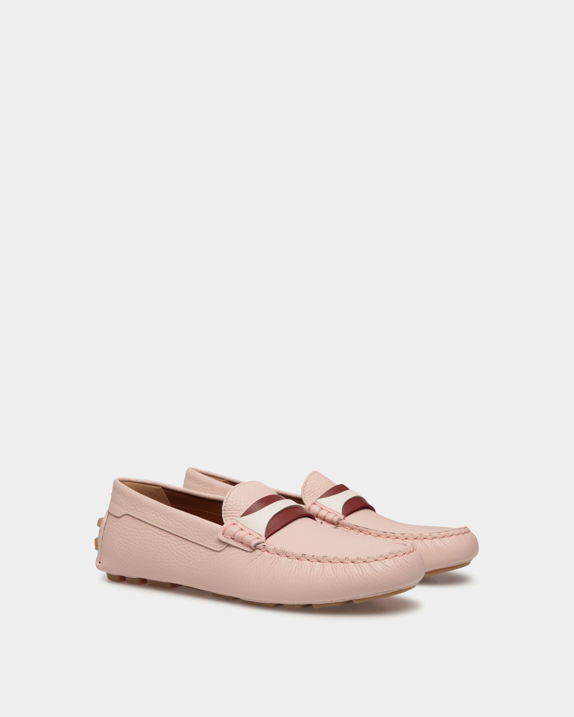 Kerbs Driver-Schuh Aus Leder In Dusty Petal - Damen - Bally - 02