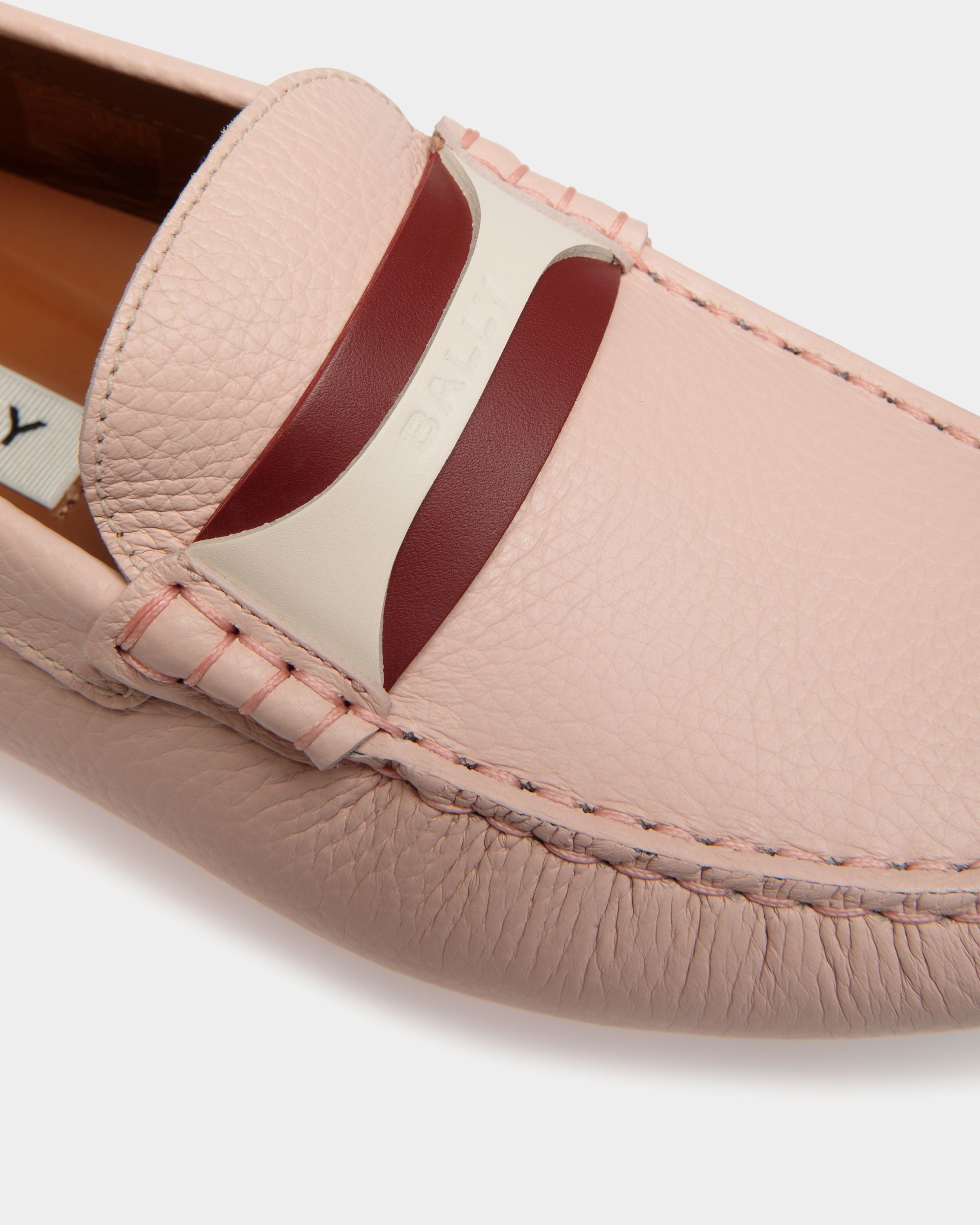 Kerbs Driver-Schuh Aus Leder In Dusty Petal - Damen - Bally - 05