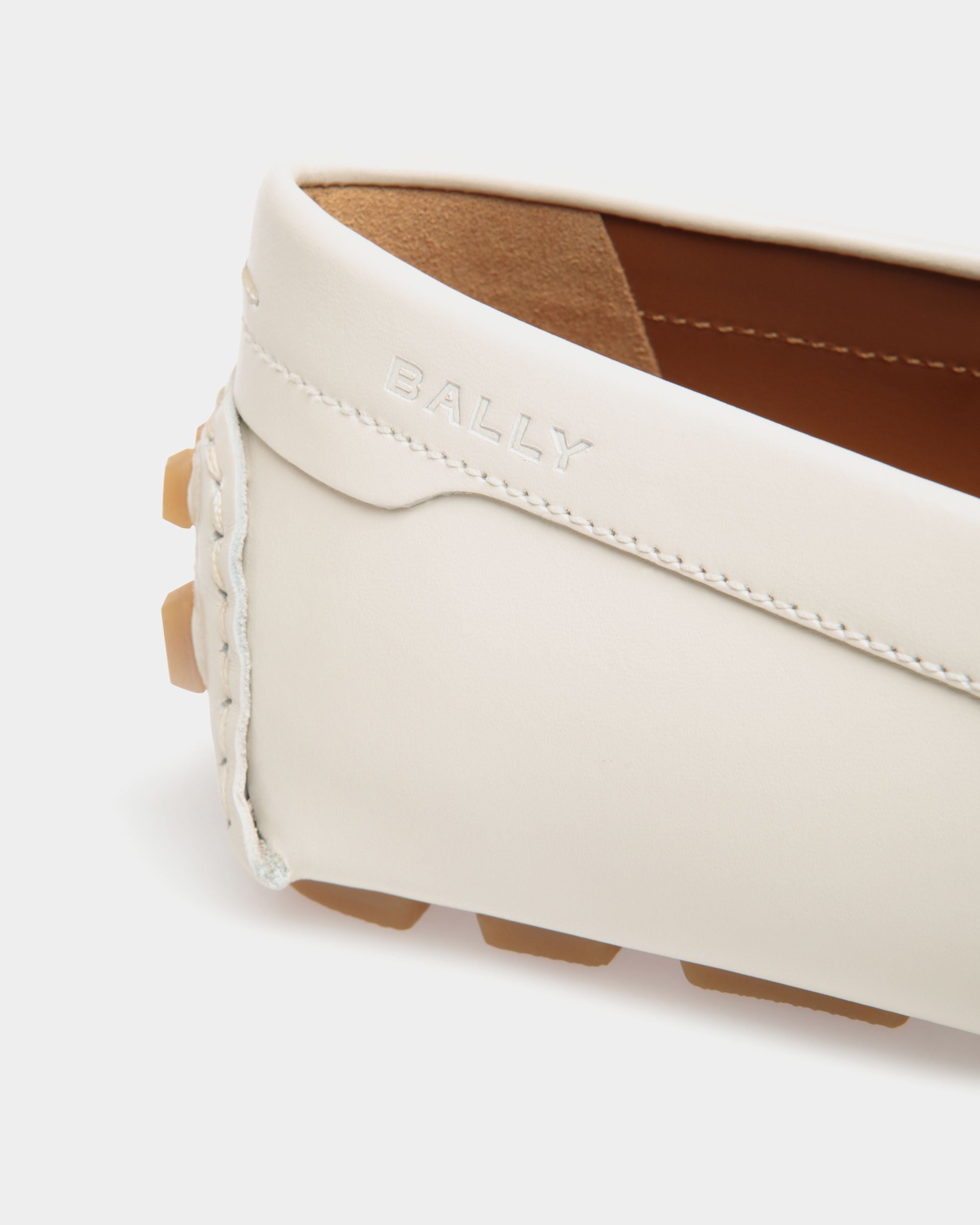 Kerbs Driver In White Leather - Damen - Bally - 05
