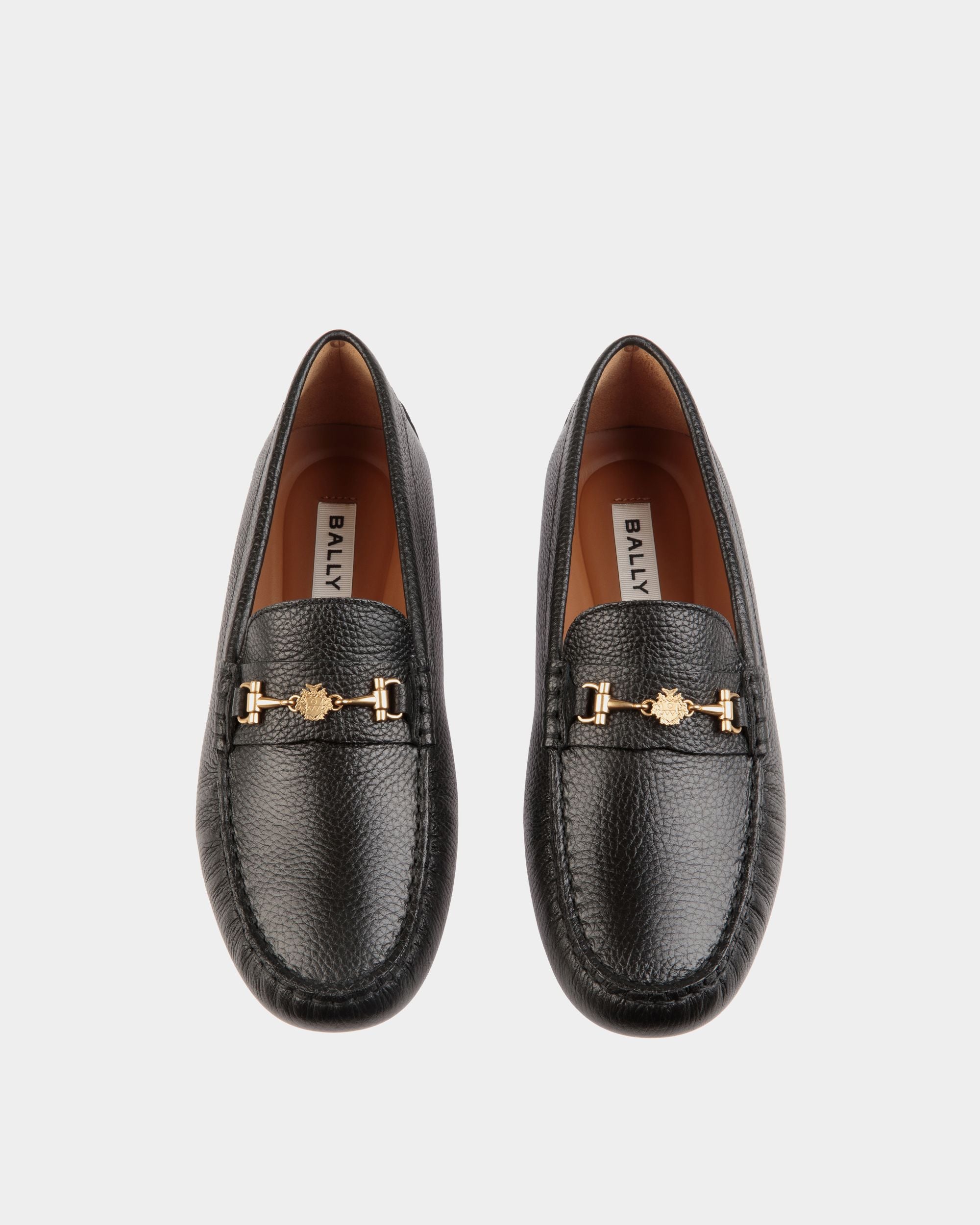 Chaussure Driver Kerbs En Cuir Grainé Noir - Femme - Bally - 05