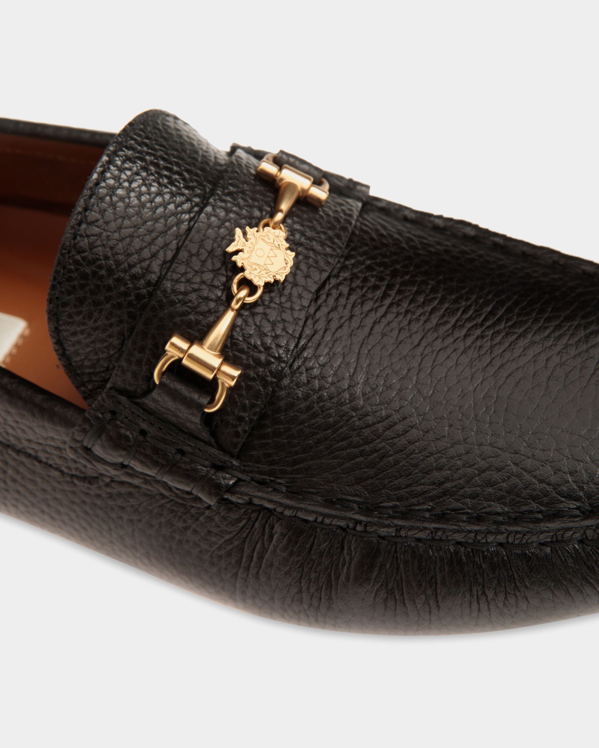 Chaussure Driver Kerbs En Cuir Grainé Noir - Femme - Bally - 06