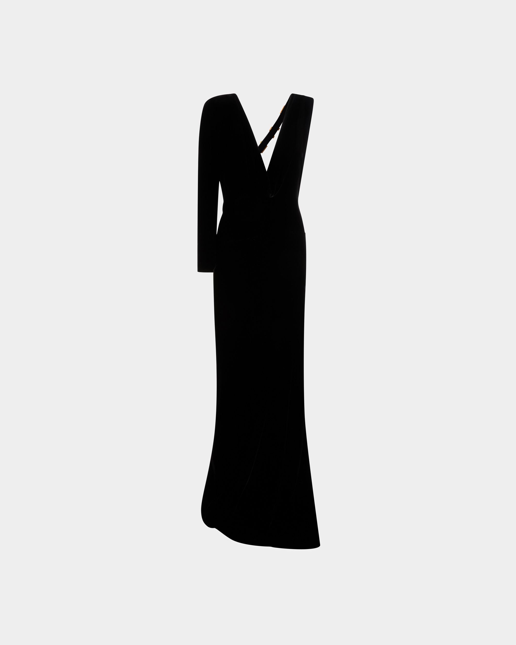 Asymmetrisches Kleid Aus Schwarzem Seidengemisch - Damen - Bally - 01