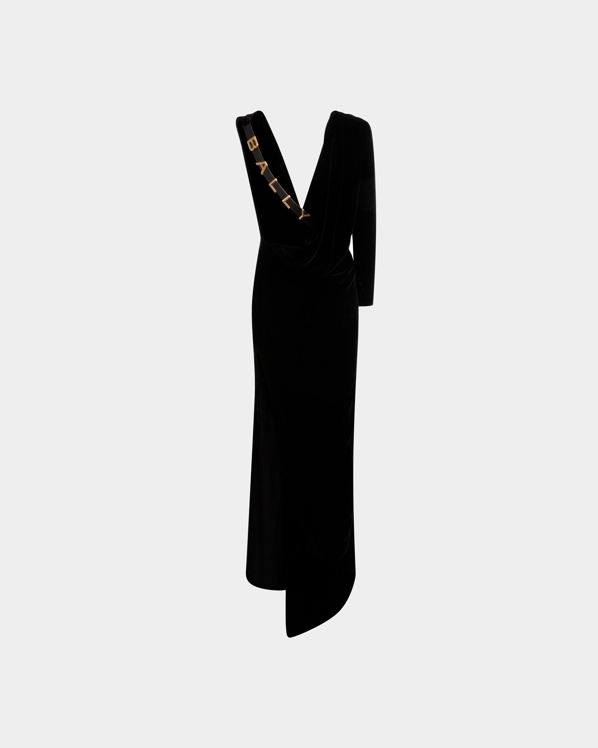 Asymmetrisches Kleid Aus Schwarzem Seidengemisch - Damen - Bally - 07