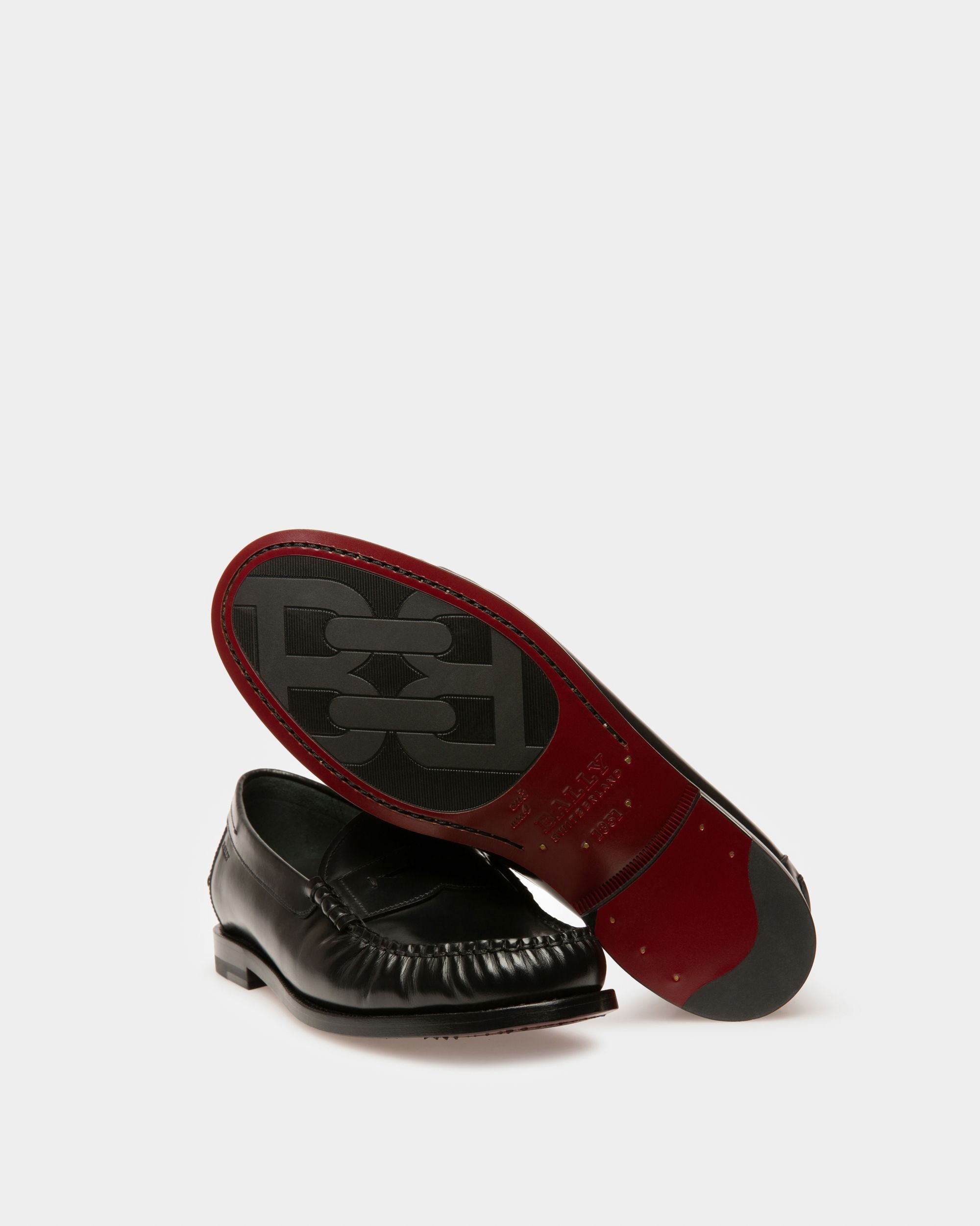 Coelo Mokassins Aus Schwarzem Leder - Damen - Bally - 05