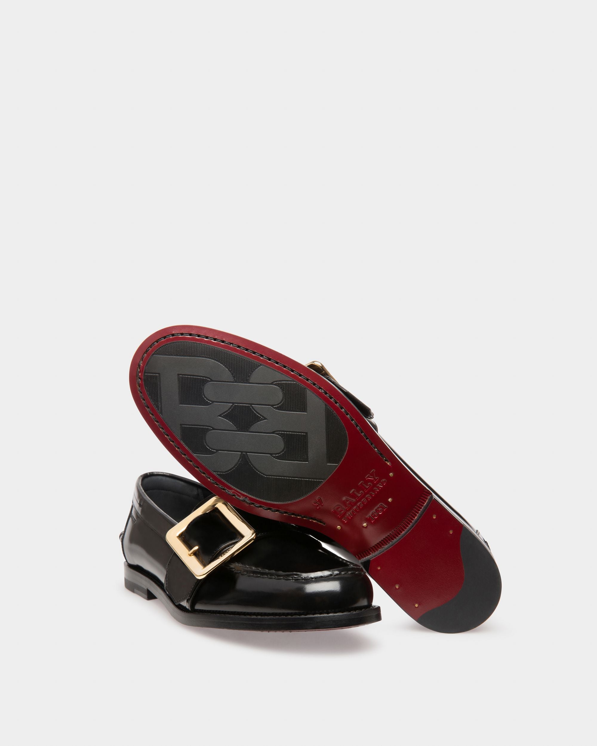 Calya Mokassins Aus Schwarzem Leder - Damen - Bally - 05