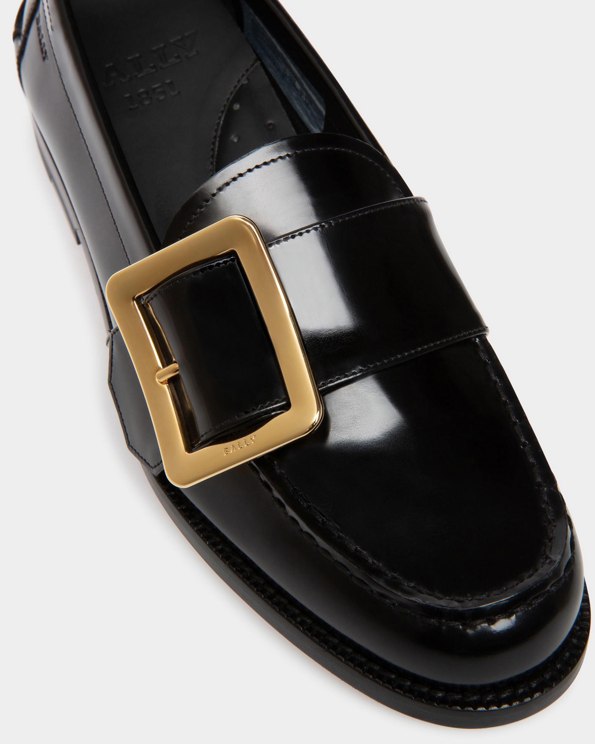 Calya Mokassins Aus Schwarzem Leder - Damen - Bally - 06