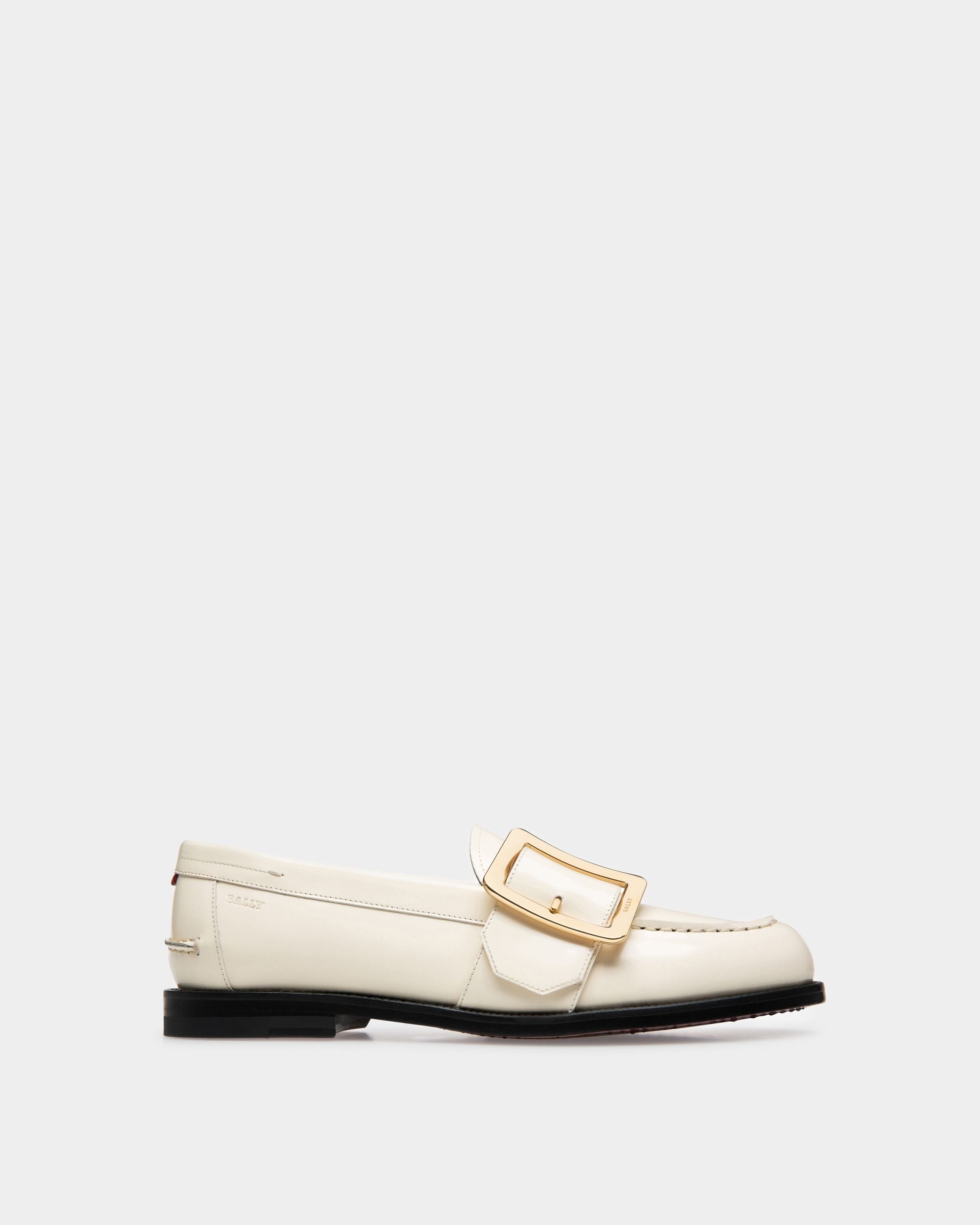Calya Mocassins En Cuir Ivoire - Femme - Bally - 01
