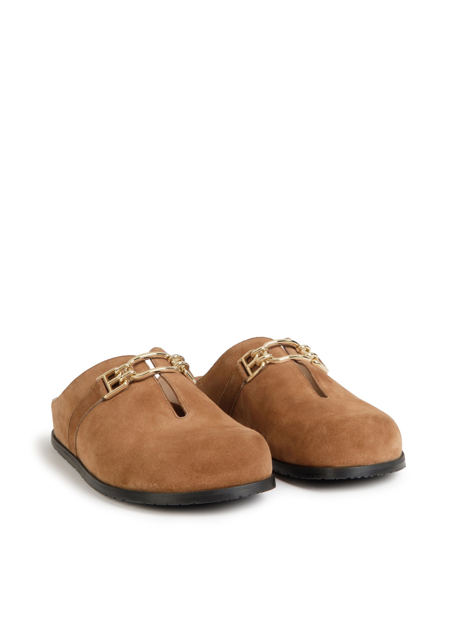 Francine Slippers En Cuir Marron - Femme - Bally - 01