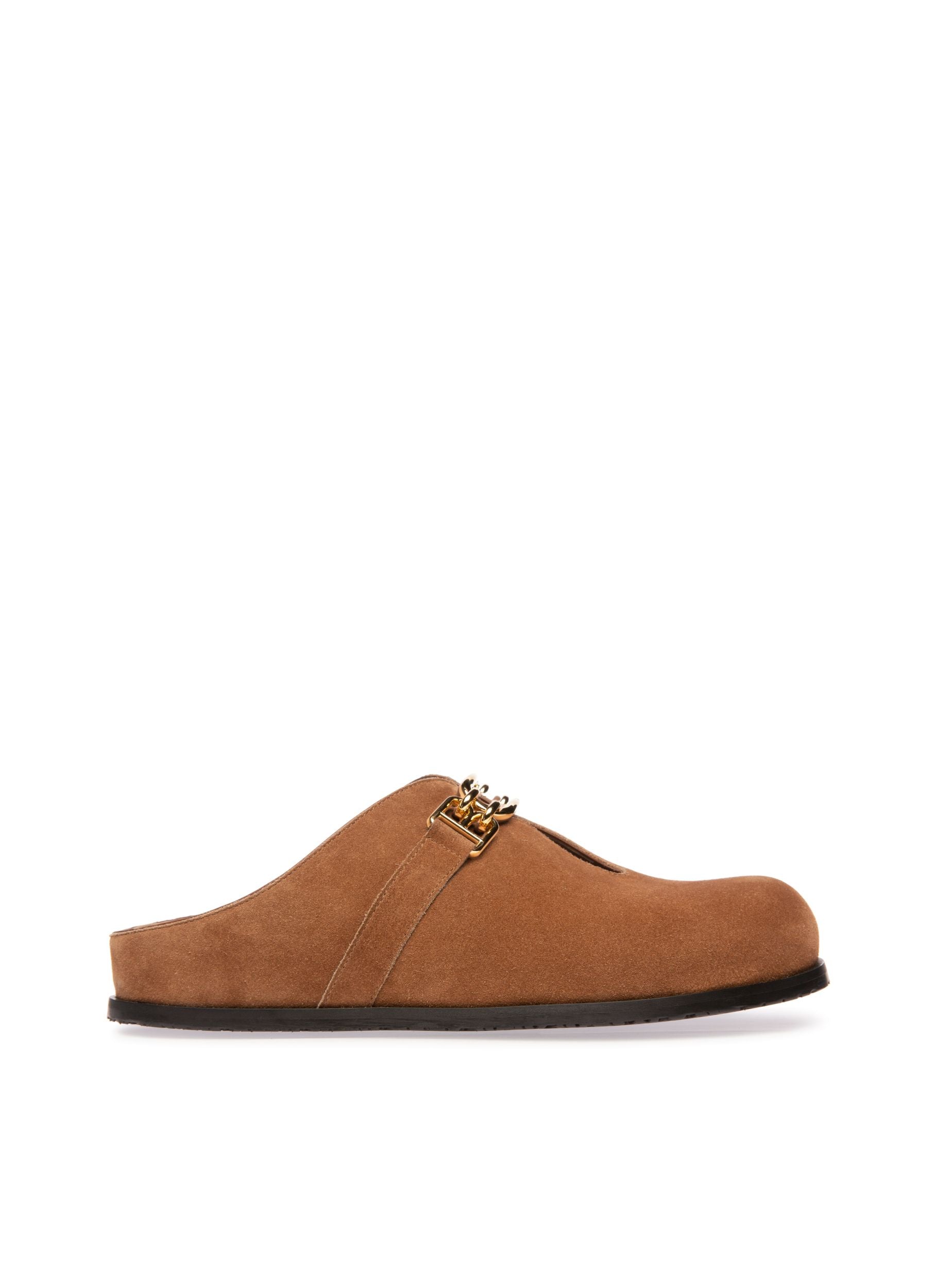 Francine Slippers En Cuir Marron - Femme - Bally - 02