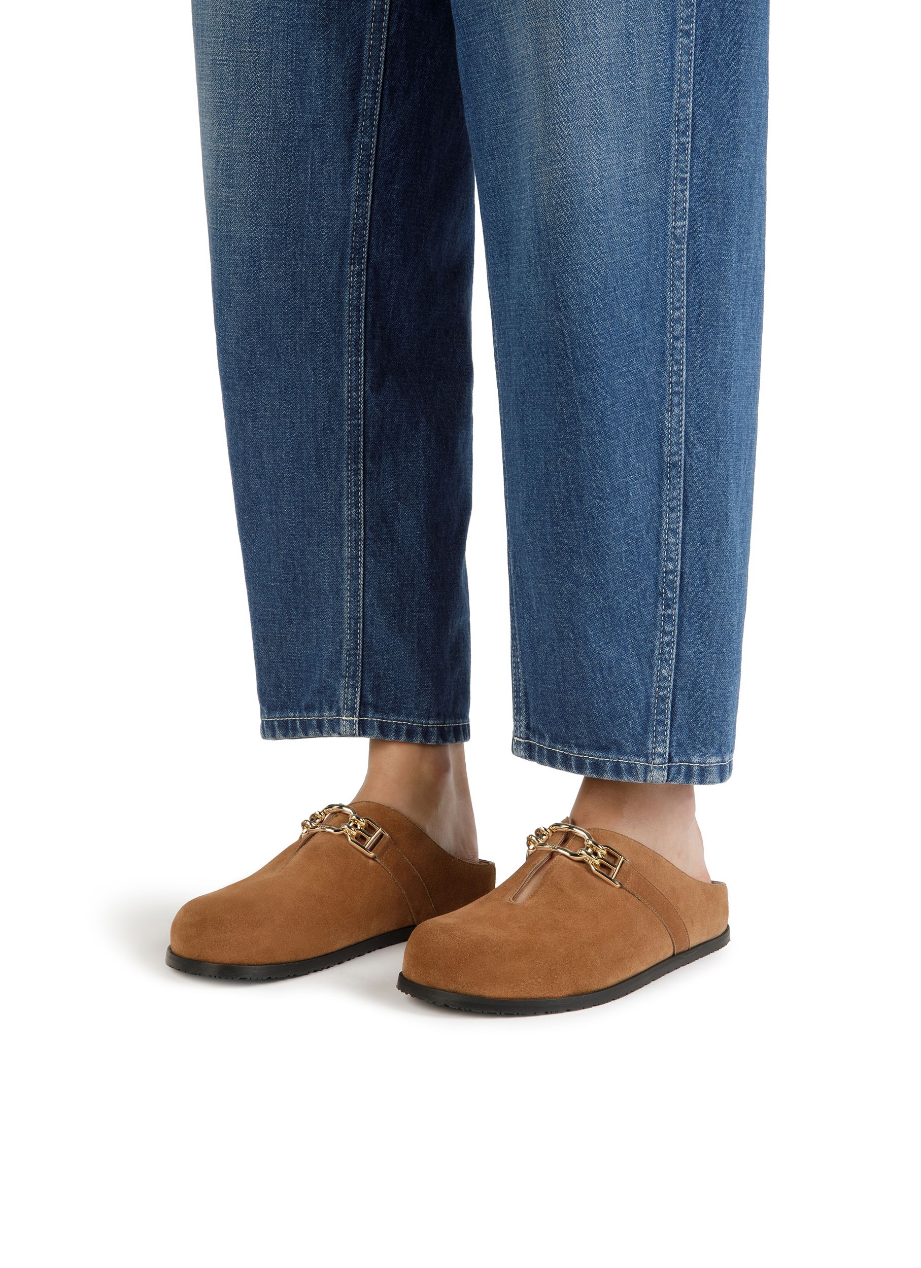 Francine Slippers En Cuir Marron - Femme - Bally - 03