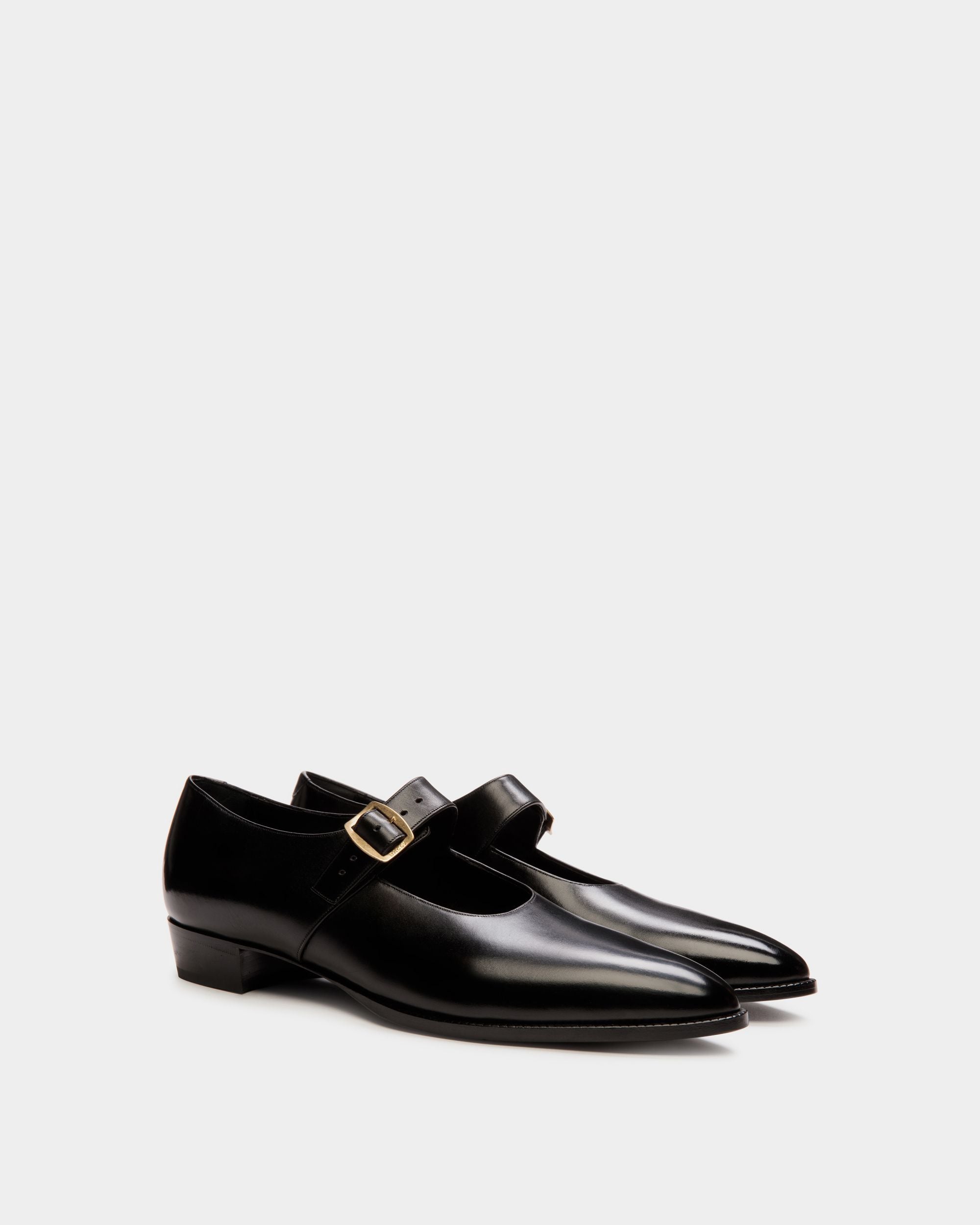 Scarpa Mary Jane Glendale In Pelle Nera - Donna - Bally - 03
