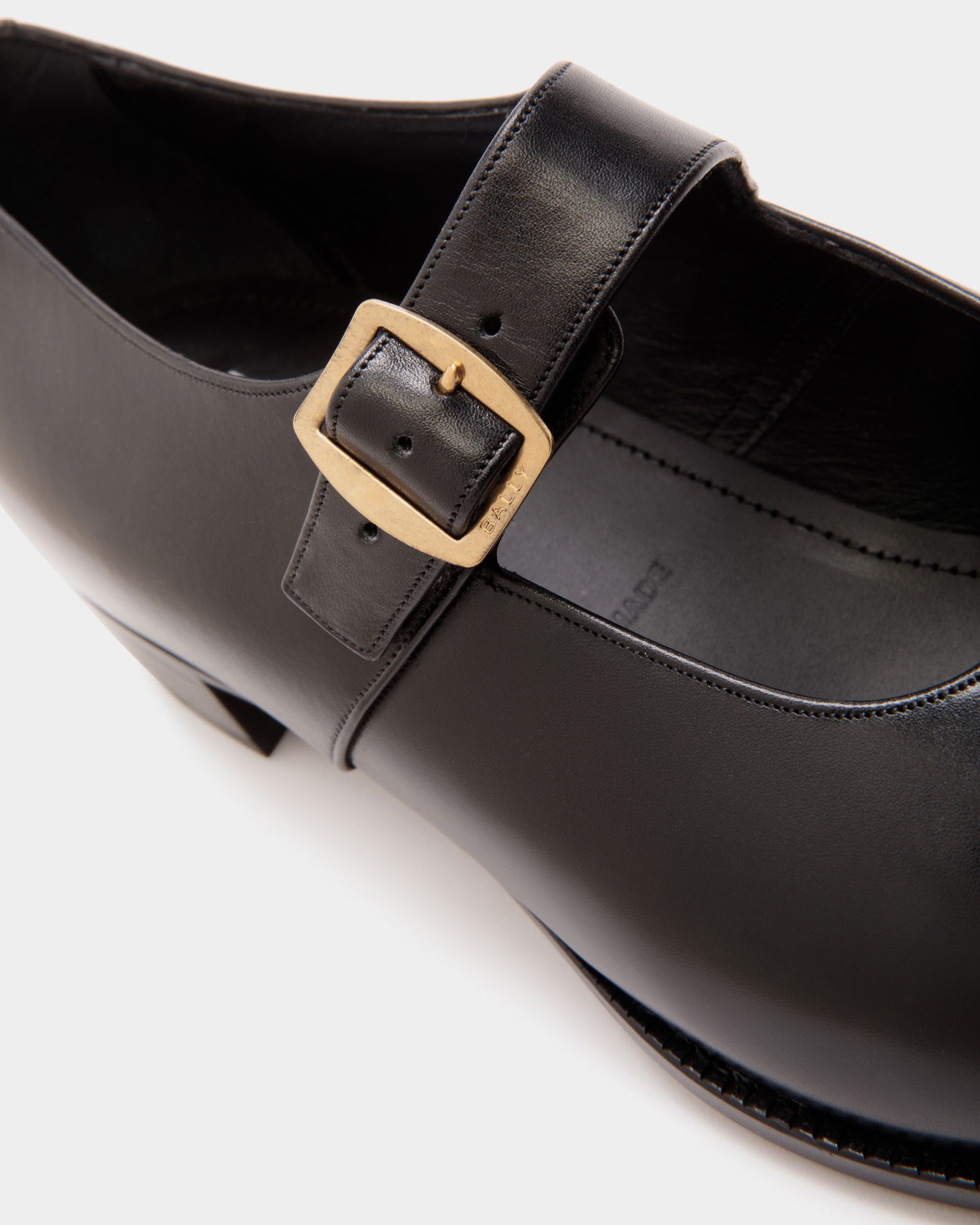 Scarpa Mary Jane Glendale In Pelle Nera - Donna - Bally - 05