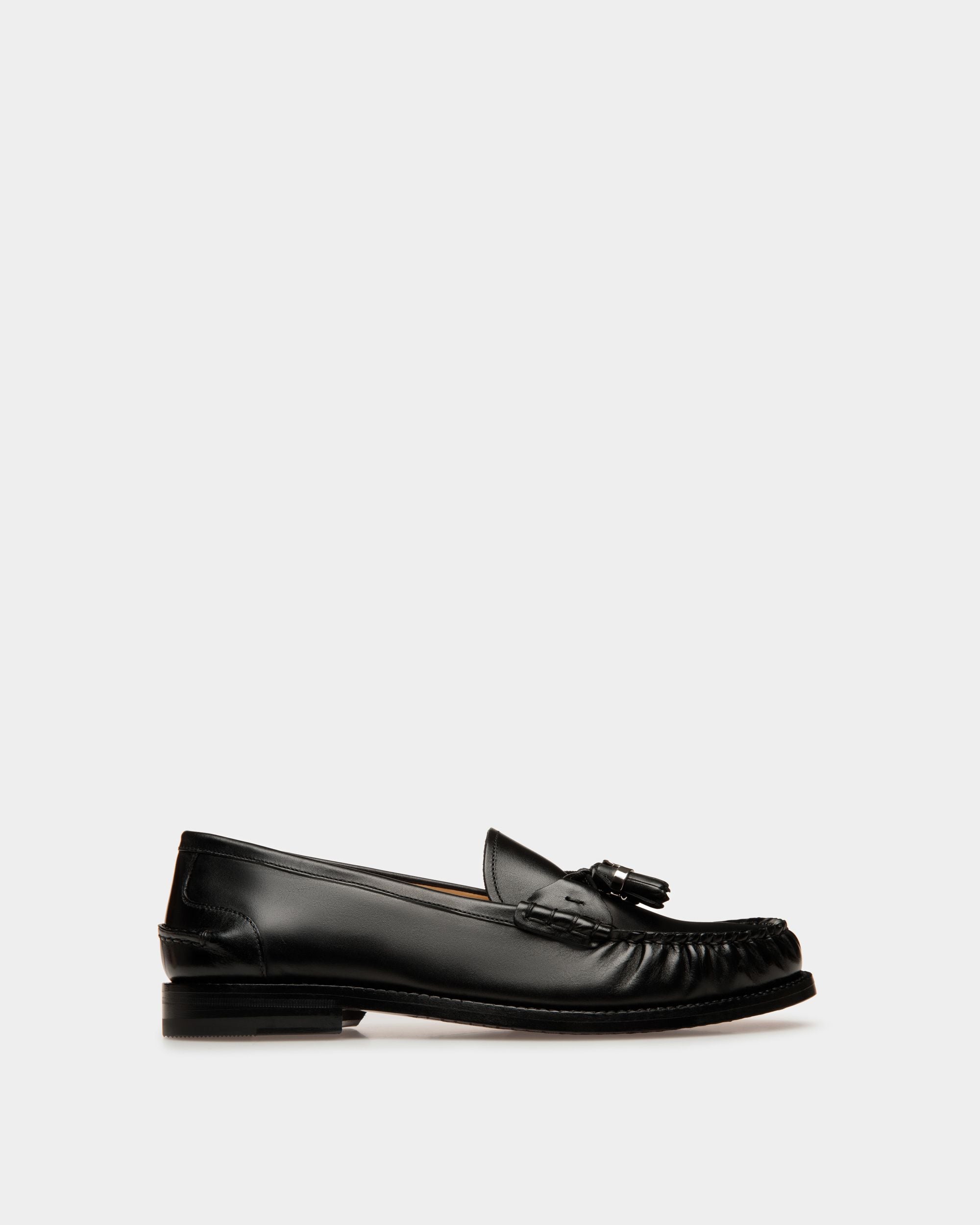 Mocassino Rome In Pelle Nera - Donna - Bally - 01