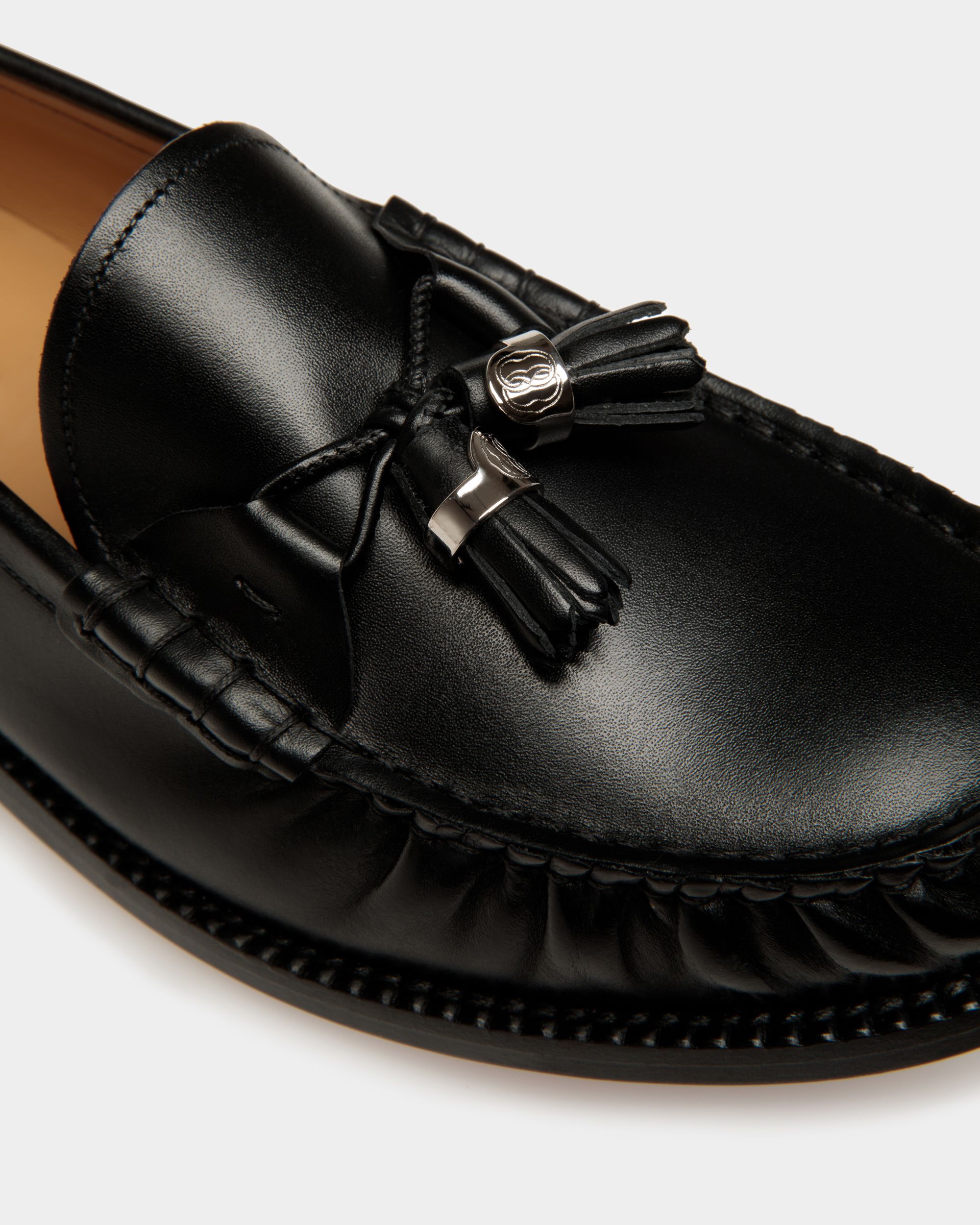 Mocassino Rome In Pelle Nera - Donna - Bally - 04