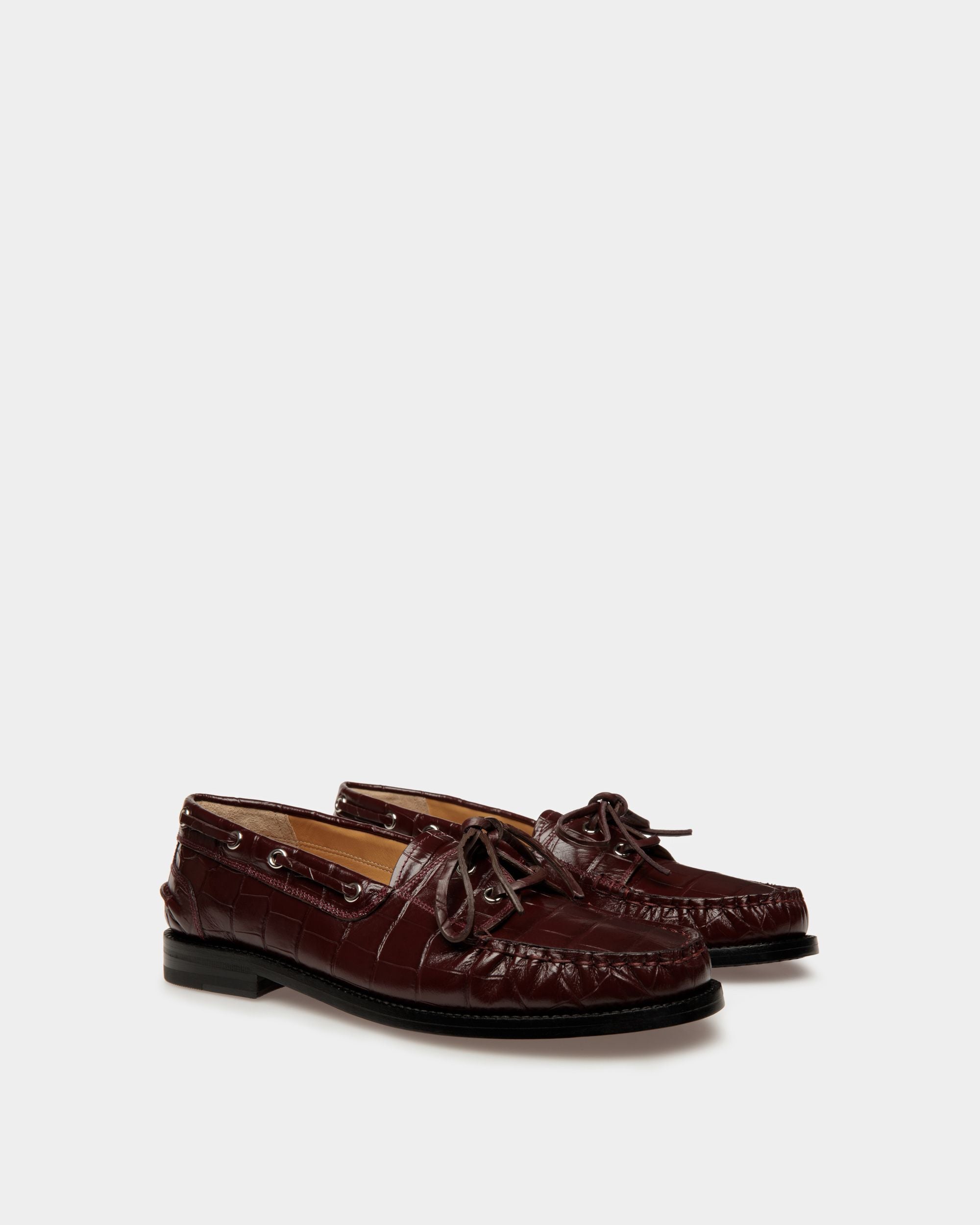 Rome Mokassin Aus Chablis Leather - Damen - Bally - 02