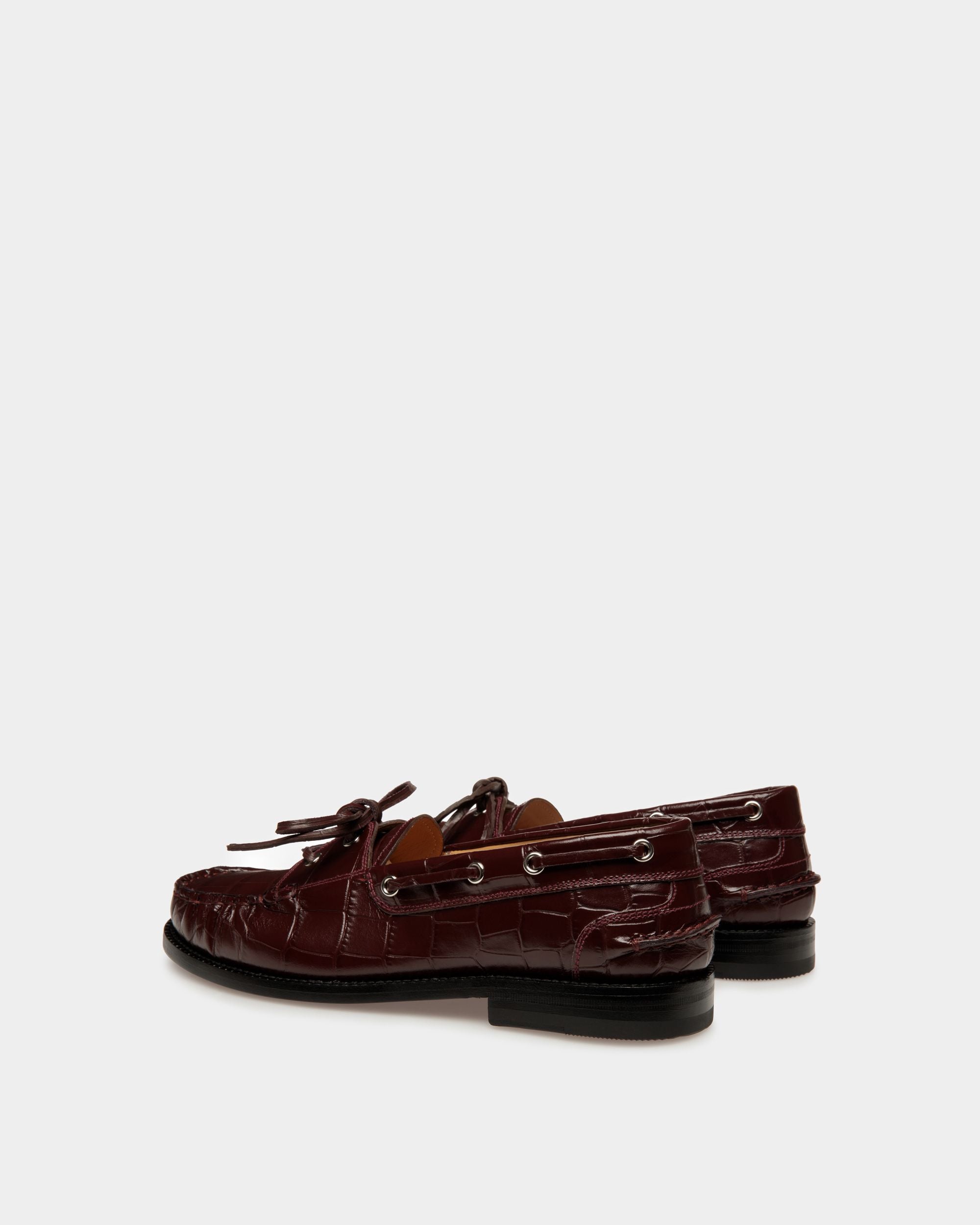 Rome Mokassin Aus Chablis Leather - Damen - Bally - 03