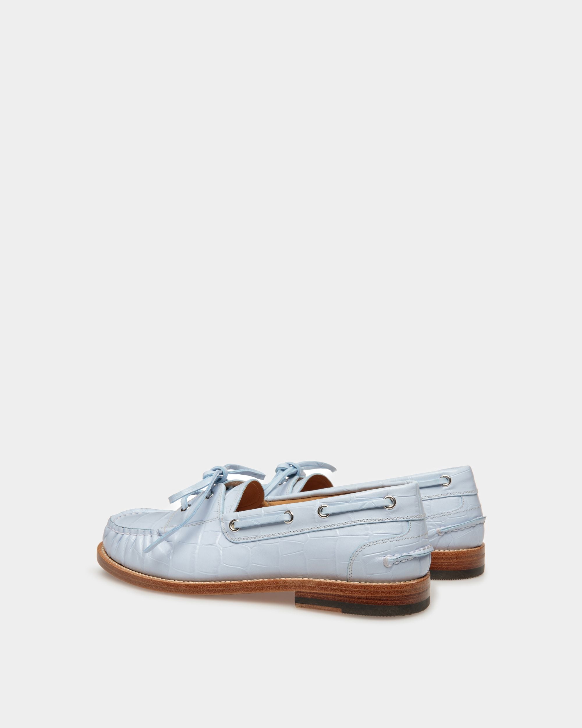 Mocassino Rome In Pelle Azzurra - Donna - Bally - 03