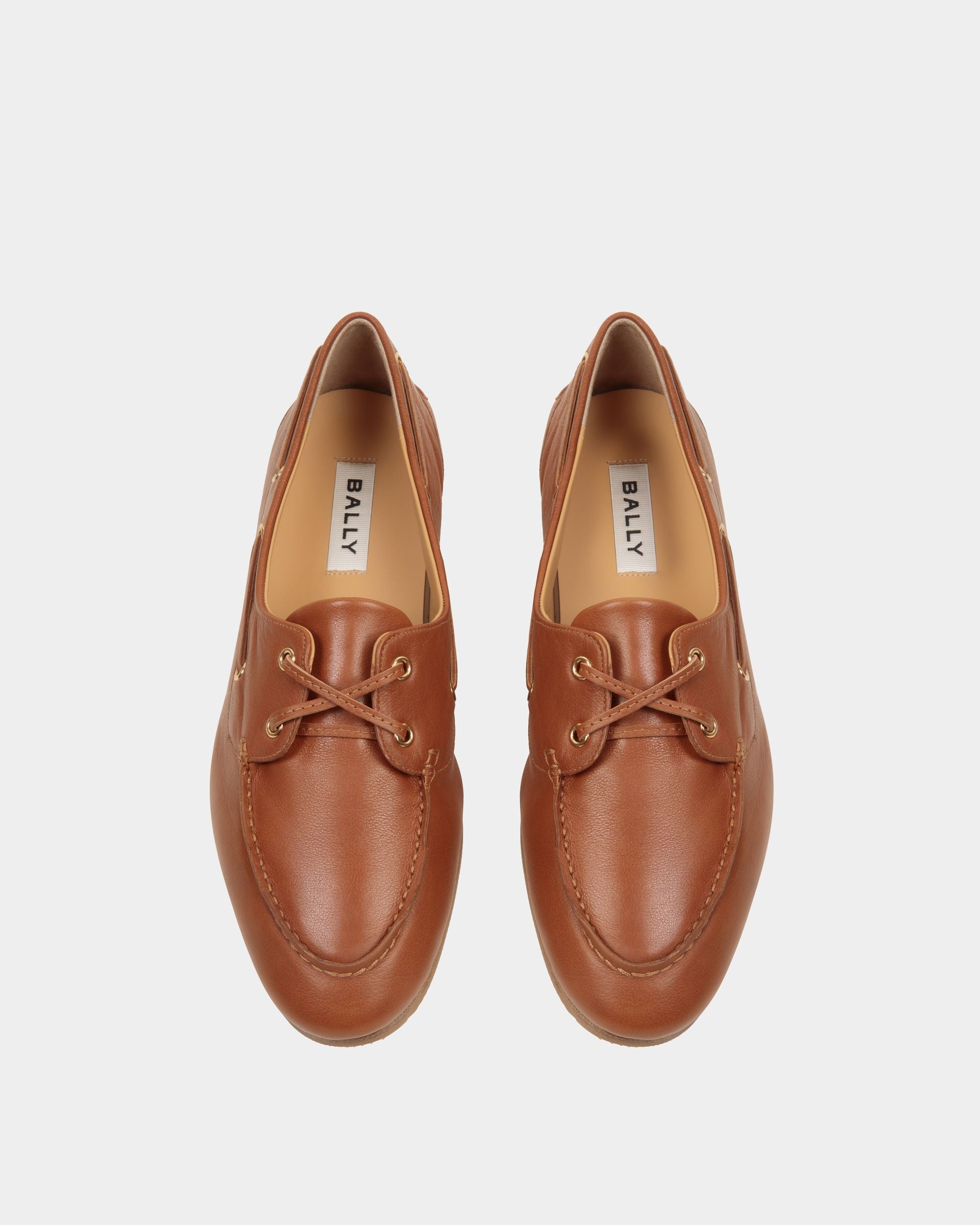 Mocassino Plume In Pelle Marrone - Donna - Bally - 03
