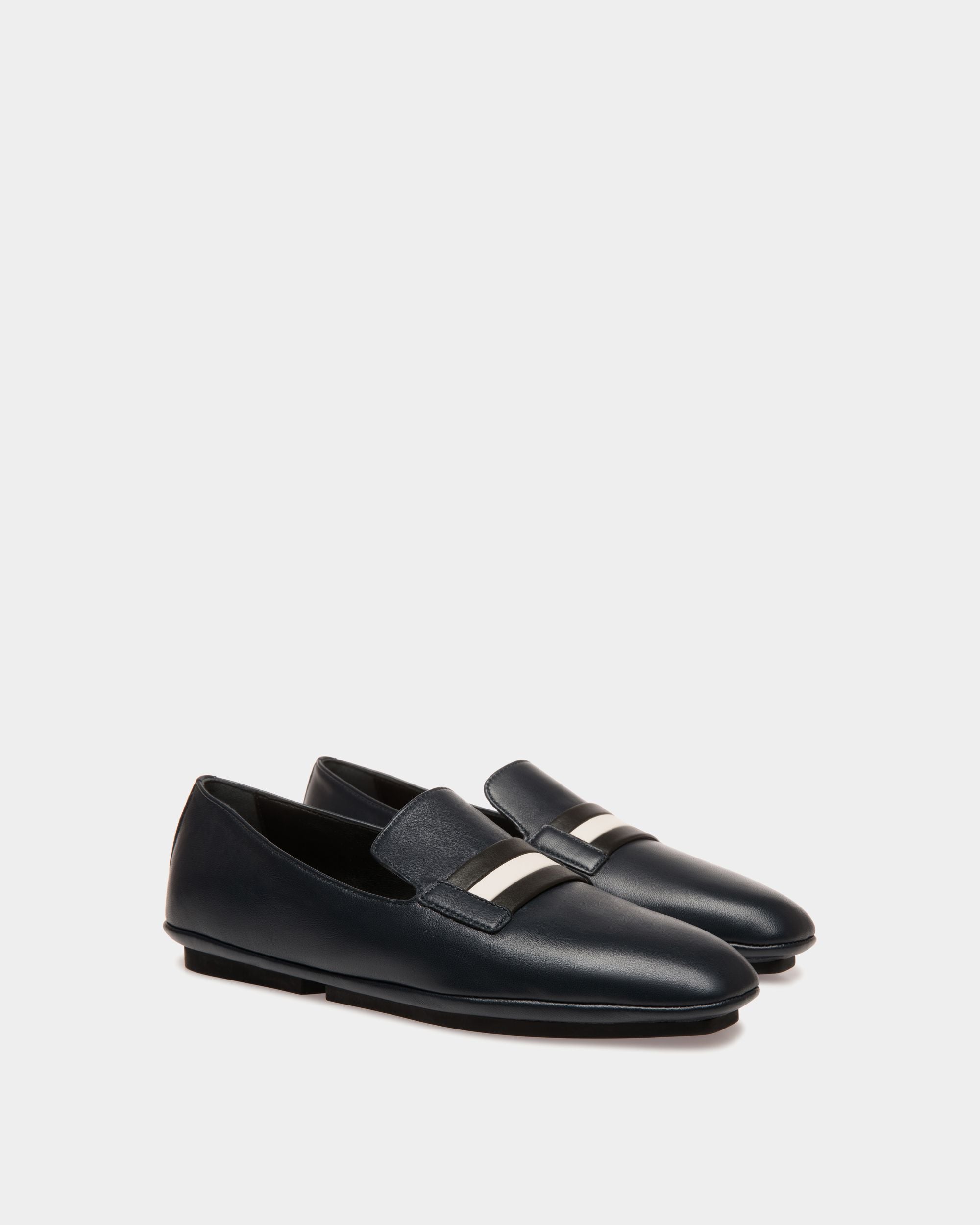 Slipper In Blue Lamb - Women's - Bally - 02