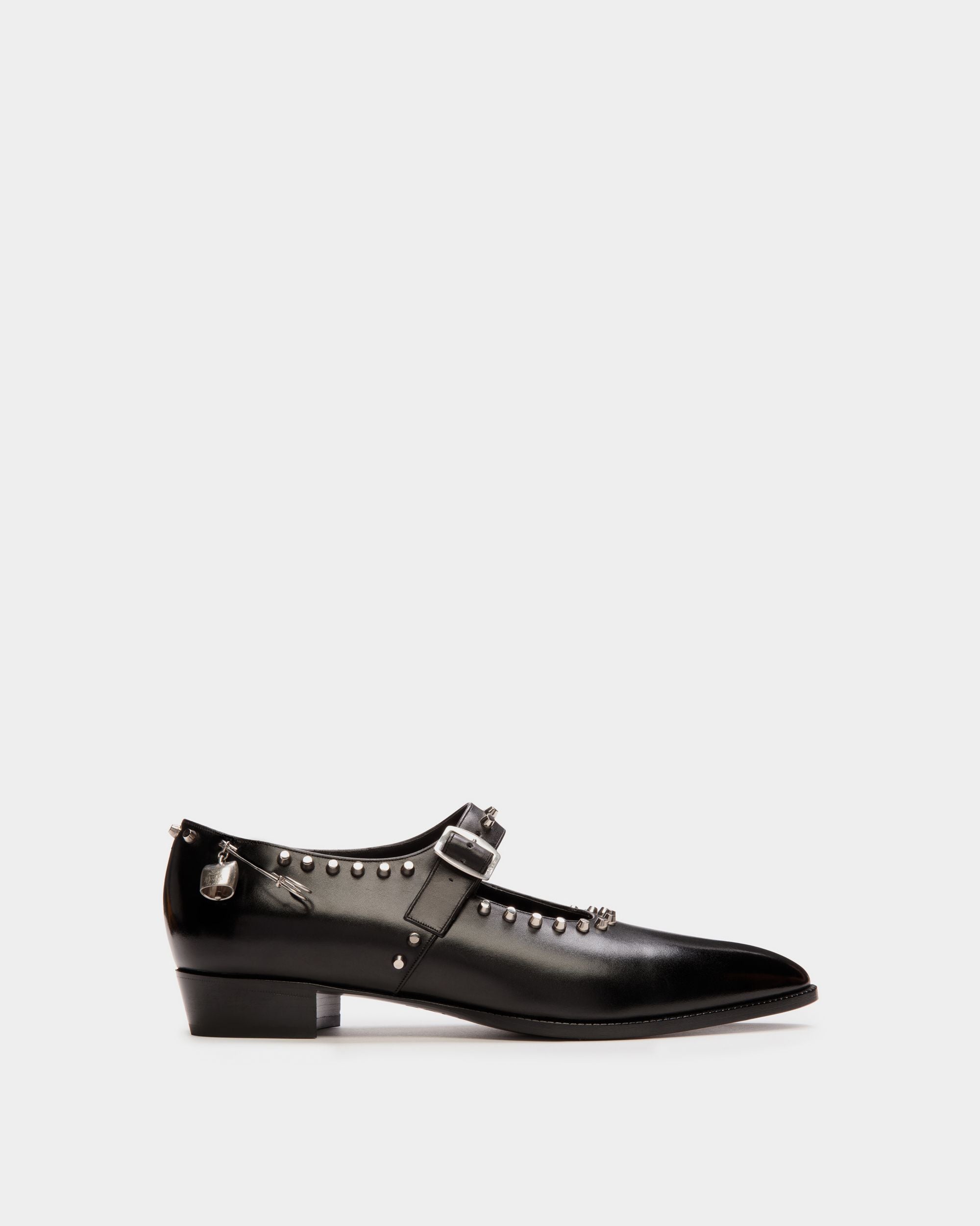 Baby Glendale En Cuir Noir Avec Clous - Femme - Bally - 01