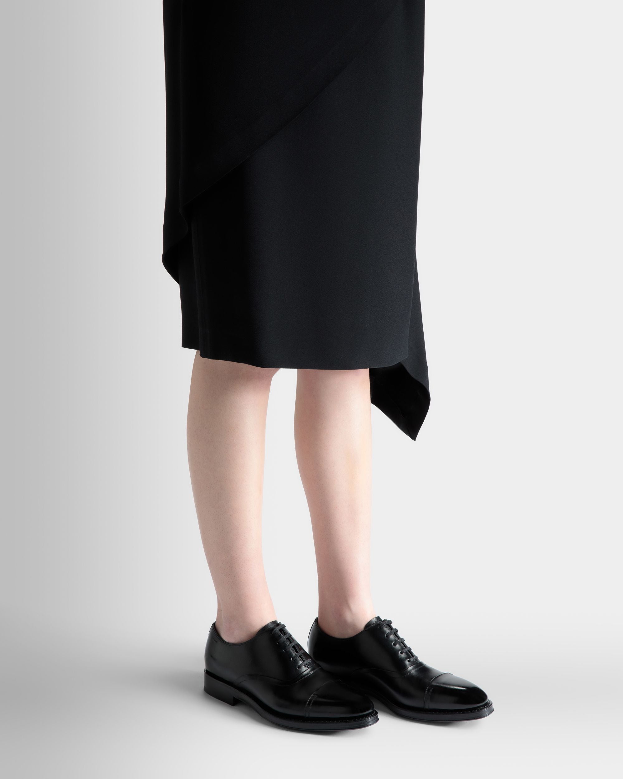 Scribe Un Oxford-Schuh Aus Leder In Schwarz - Damen - Bally - 02