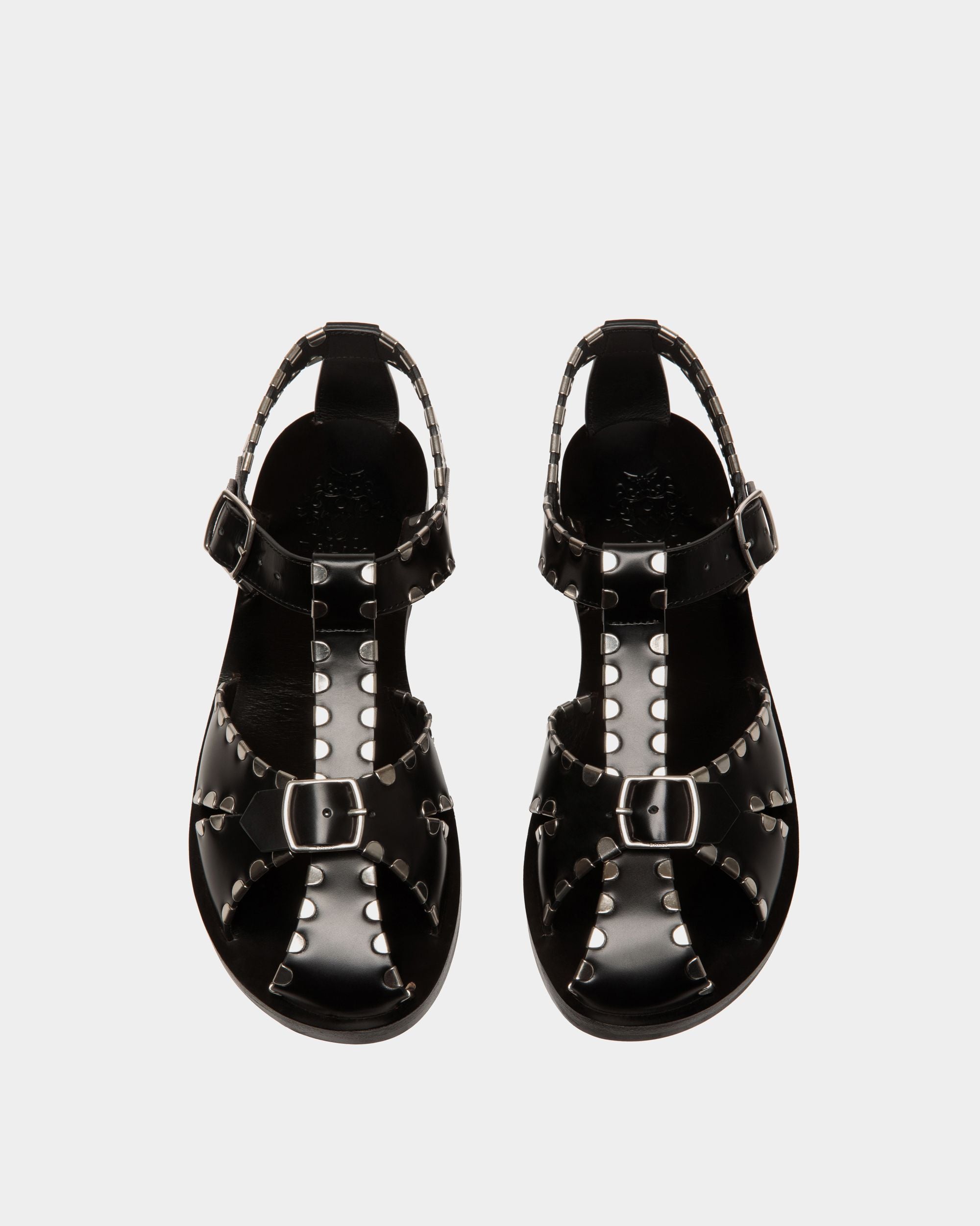Sandalo Basso Salis In Pelle Nera - Donna - Bally - 05