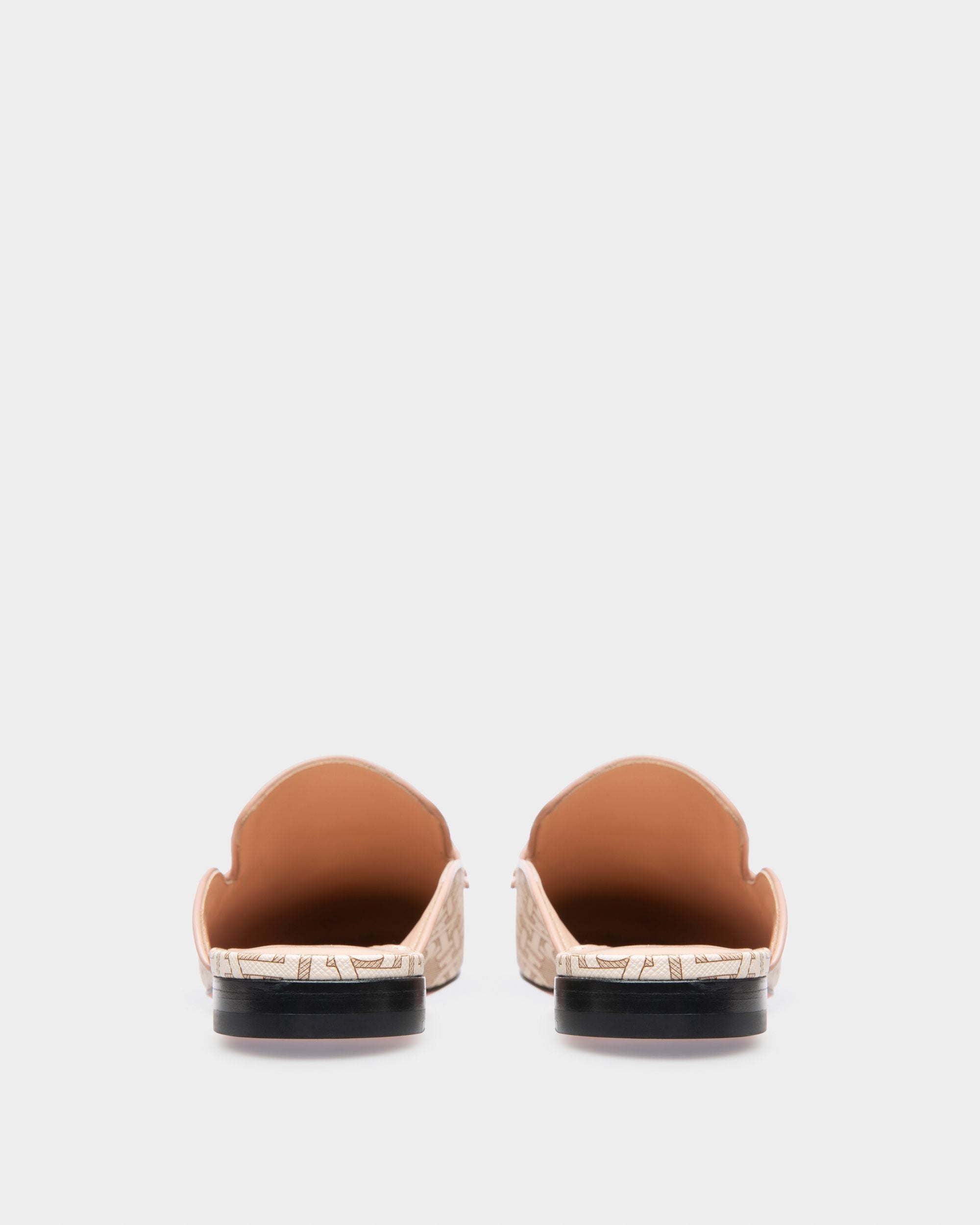 Ellah Flat Slipper Aus Tpu In Pastellrosa Mit Lederpaspelierung - Damen - Bally - 04