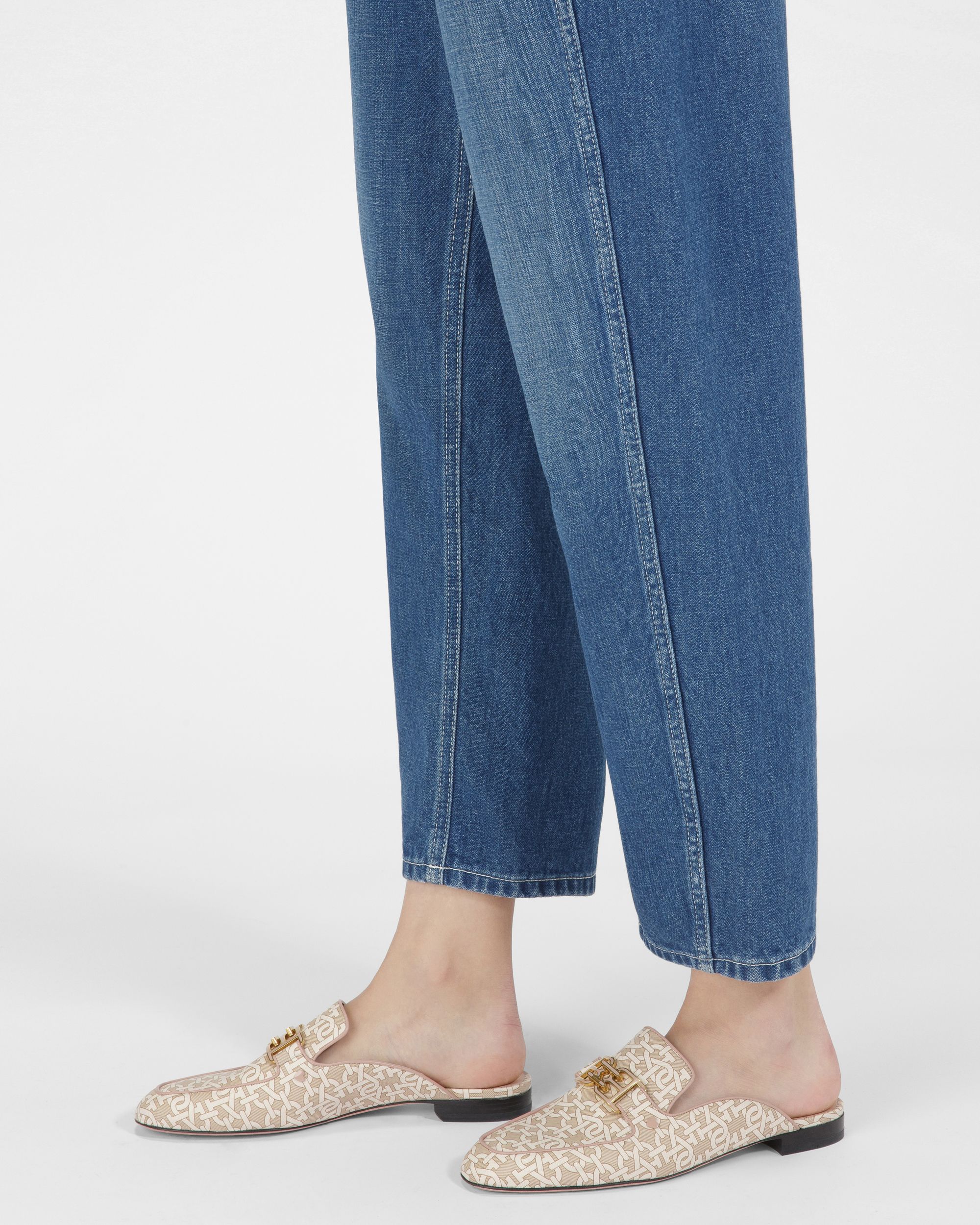 Ellah Flat Slipper Aus Tpu In Pastellrosa Mit Lederpaspelierung - Damen - Bally - 07