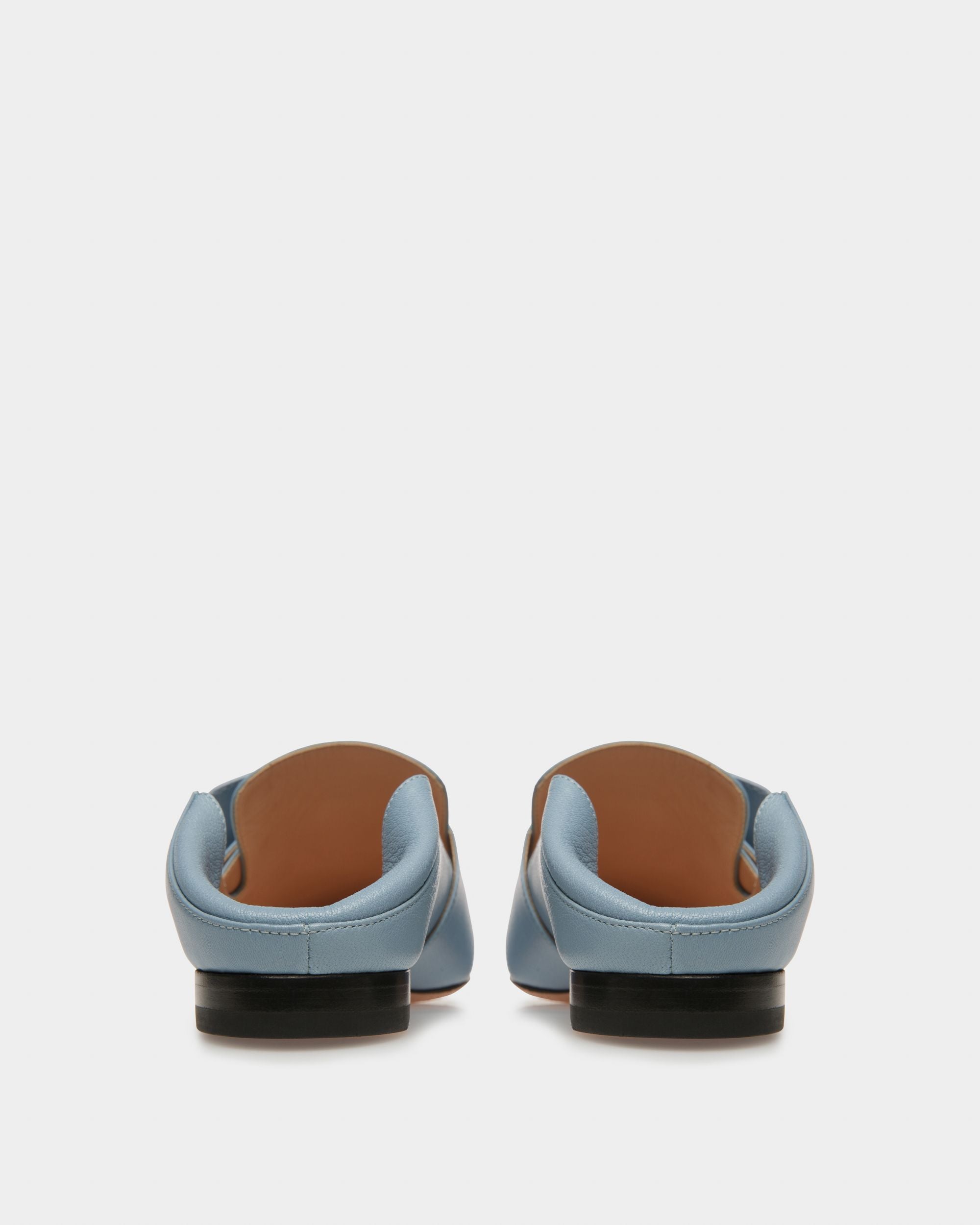 Janelle Mocassins En Cuir Bleu Clair - Femme - Bally - 06