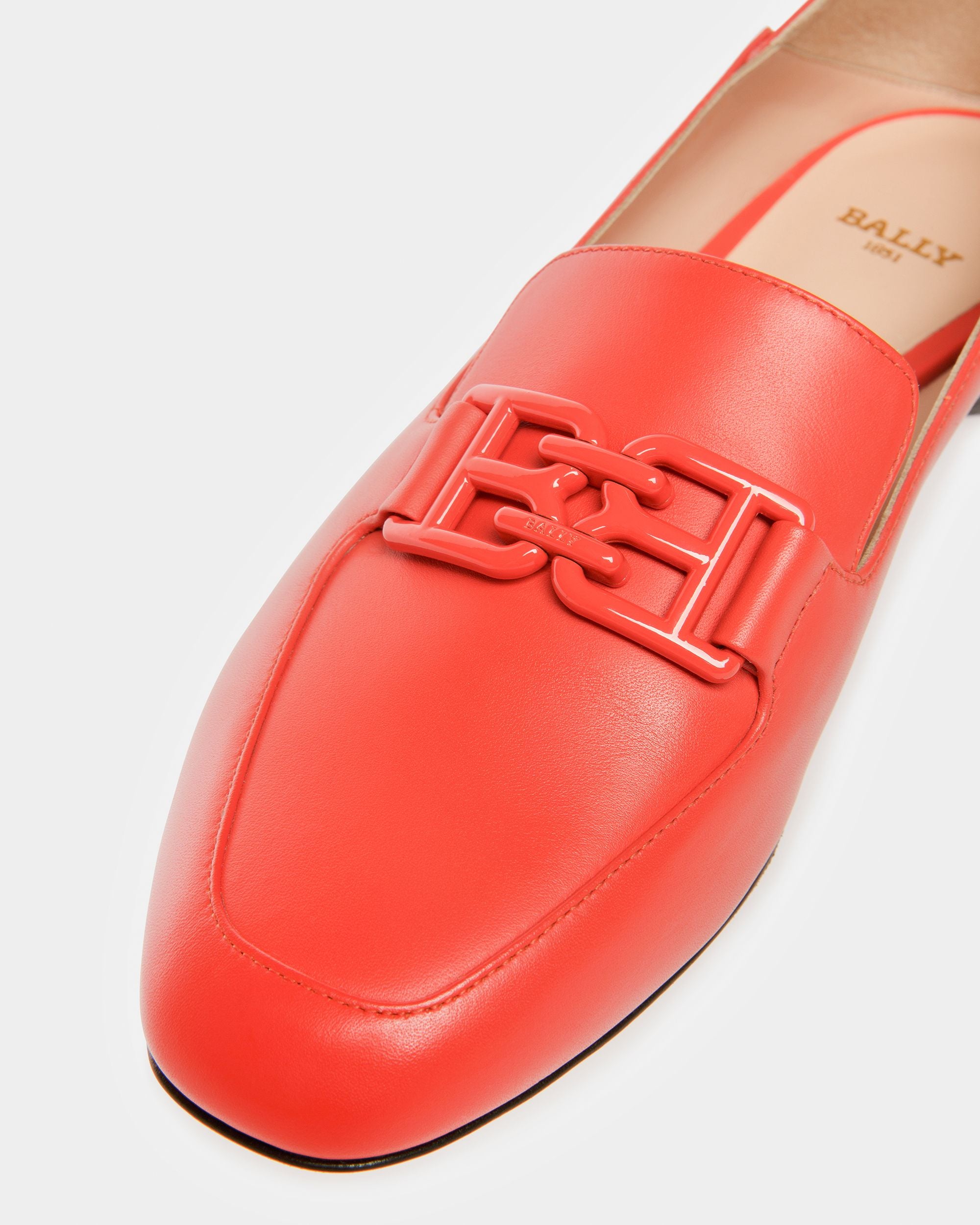 Ellah Lederslipper In Orange - Damen - Bally - 04