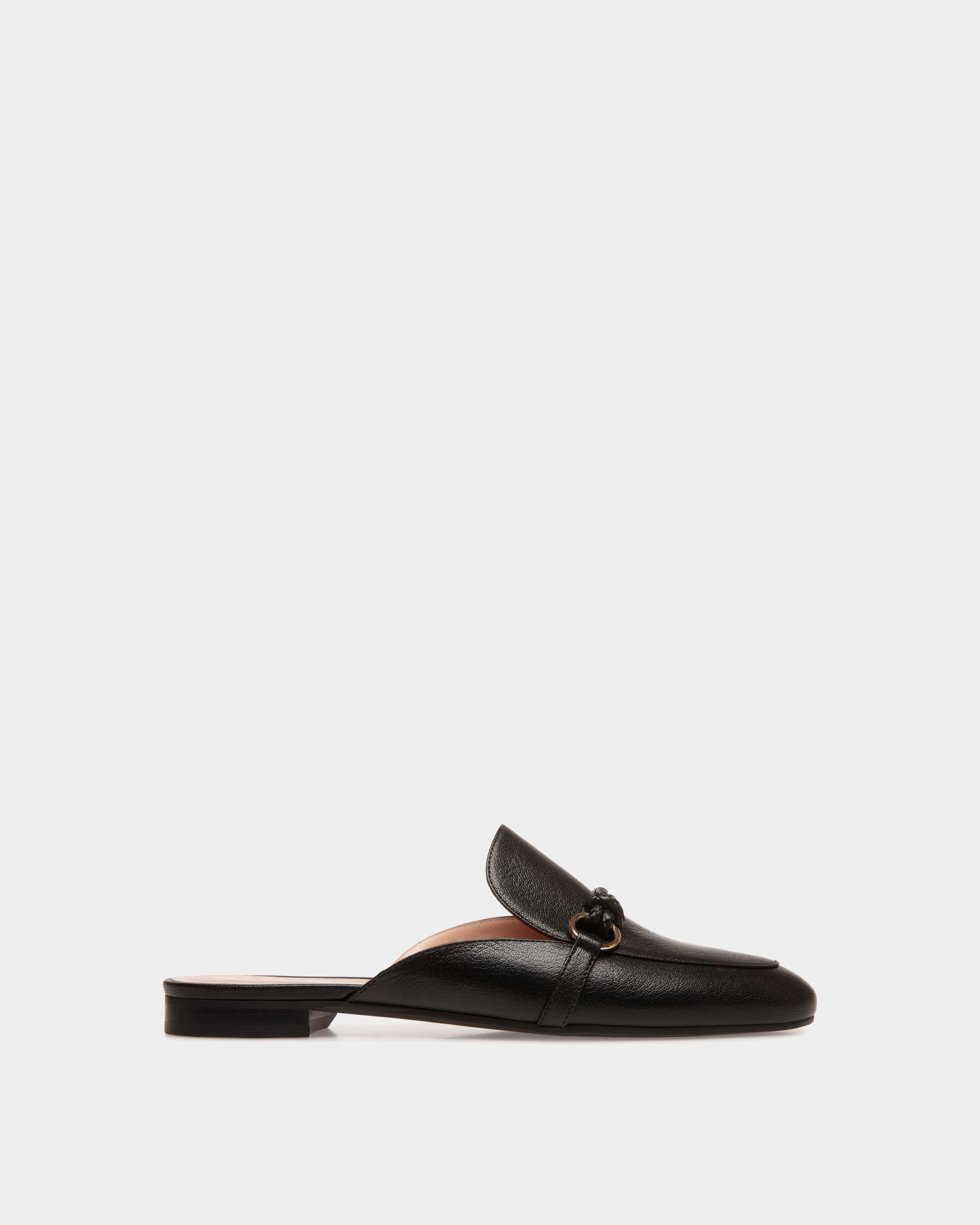 Flats In Black Leather - Women's - Bally - 01