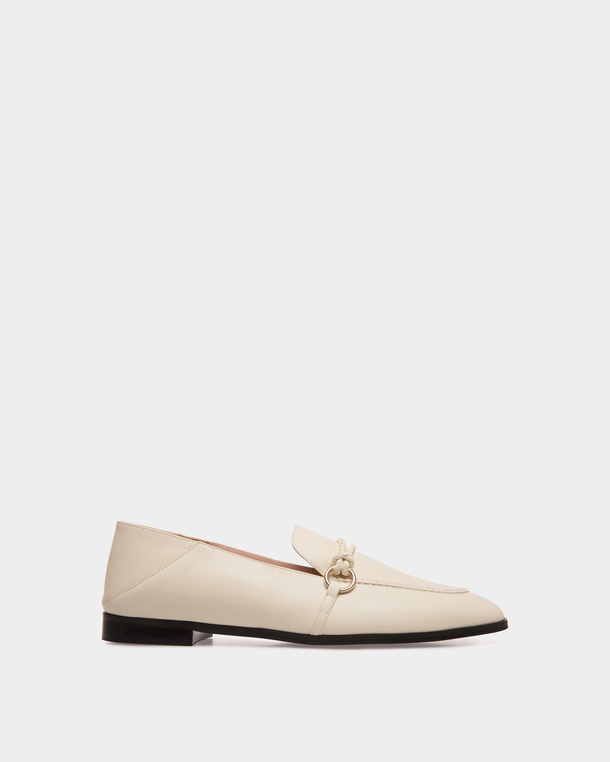 Flat Pump In White Lamb - Femme - Bally - 01