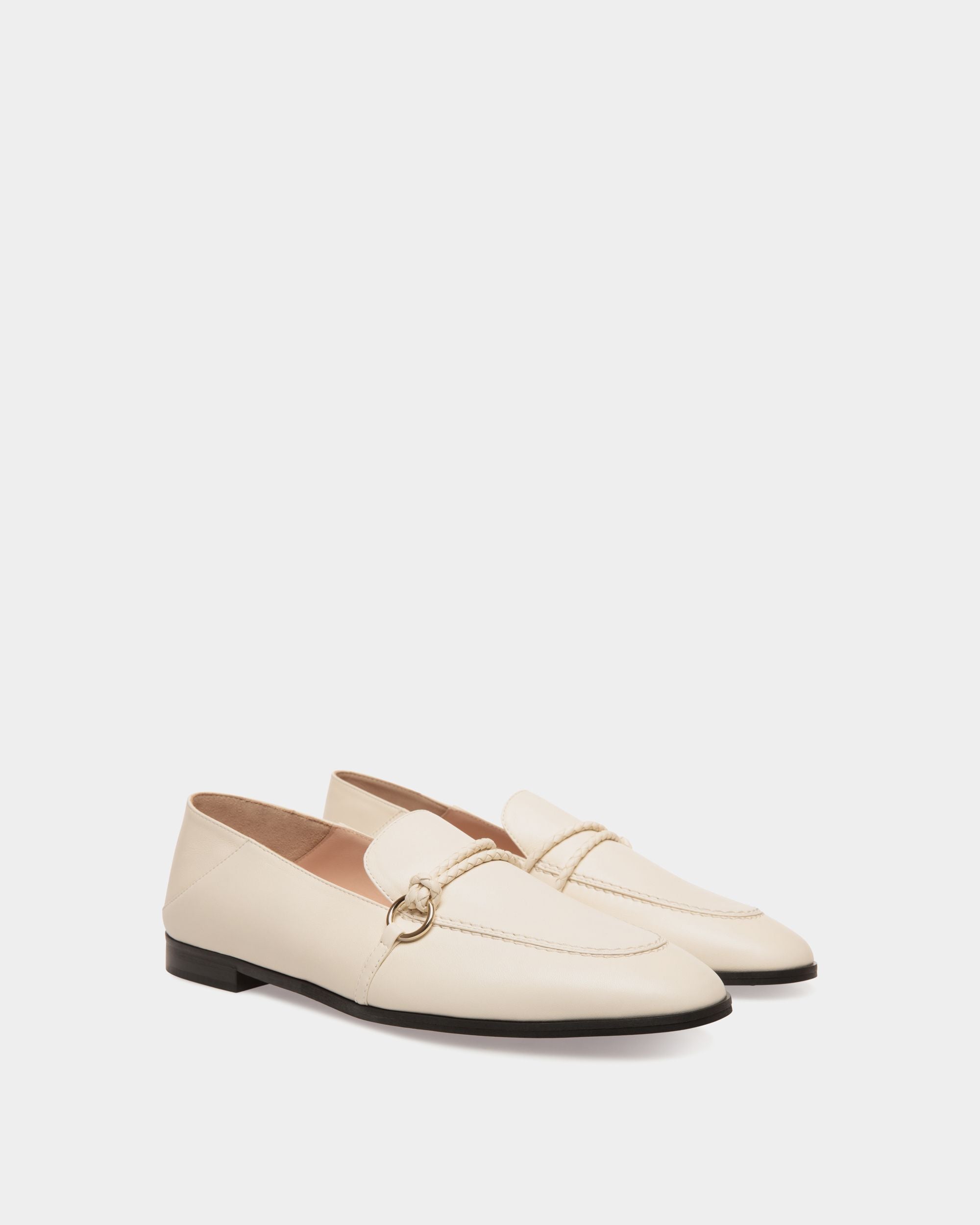 Flat Pump In White Lamb - Femme - Bally - 02
