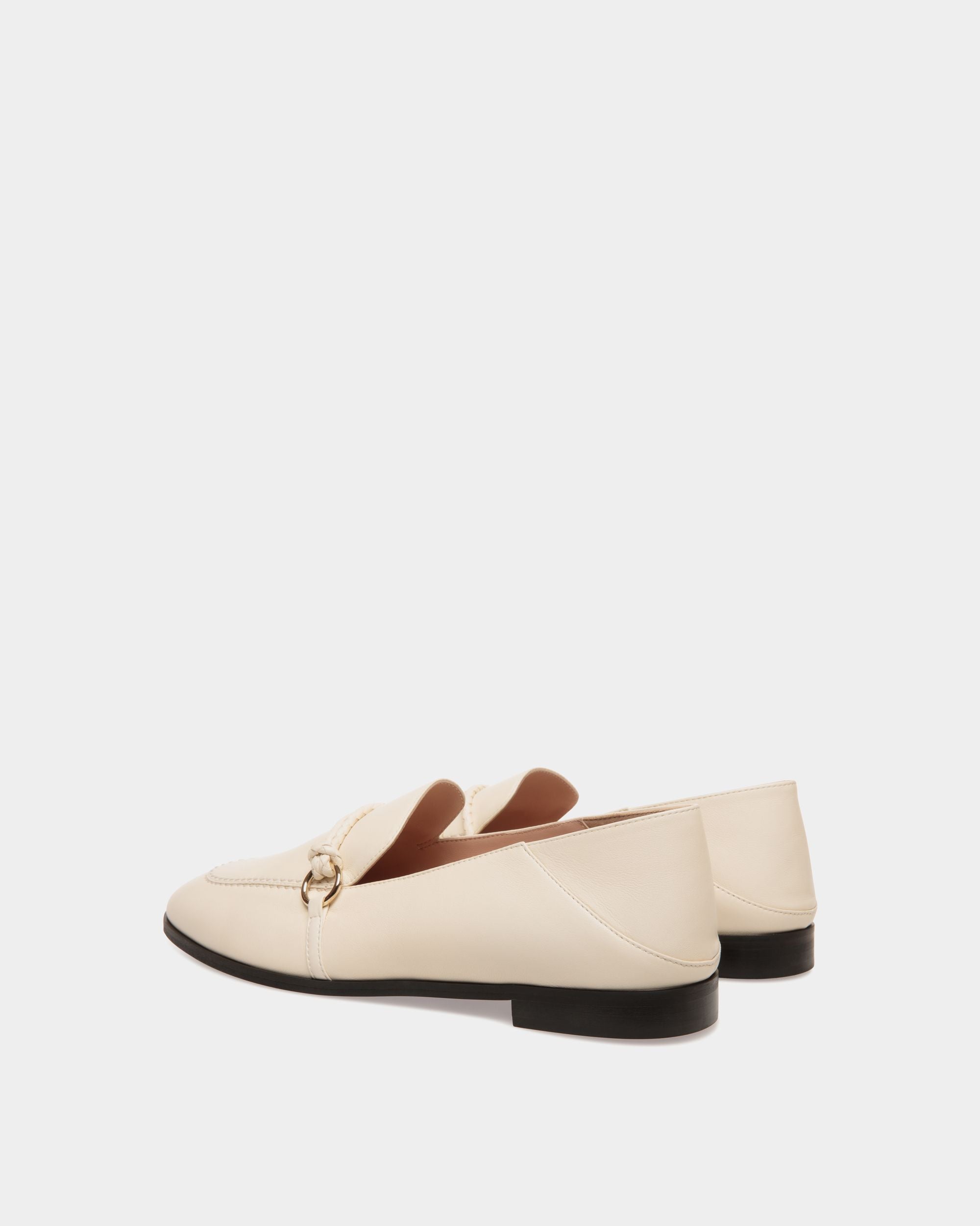 Flat Pump In White Lamb - Femme - Bally - 03