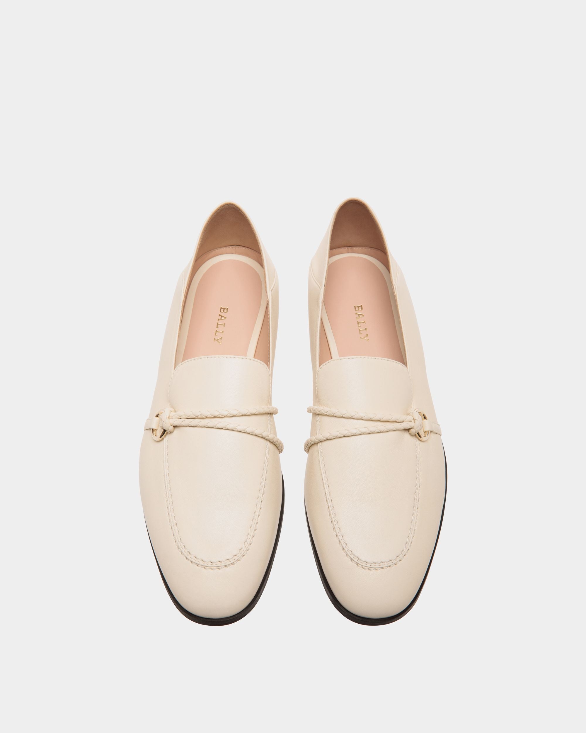 Flat Pump In White Lamb - Femme - Bally - 04