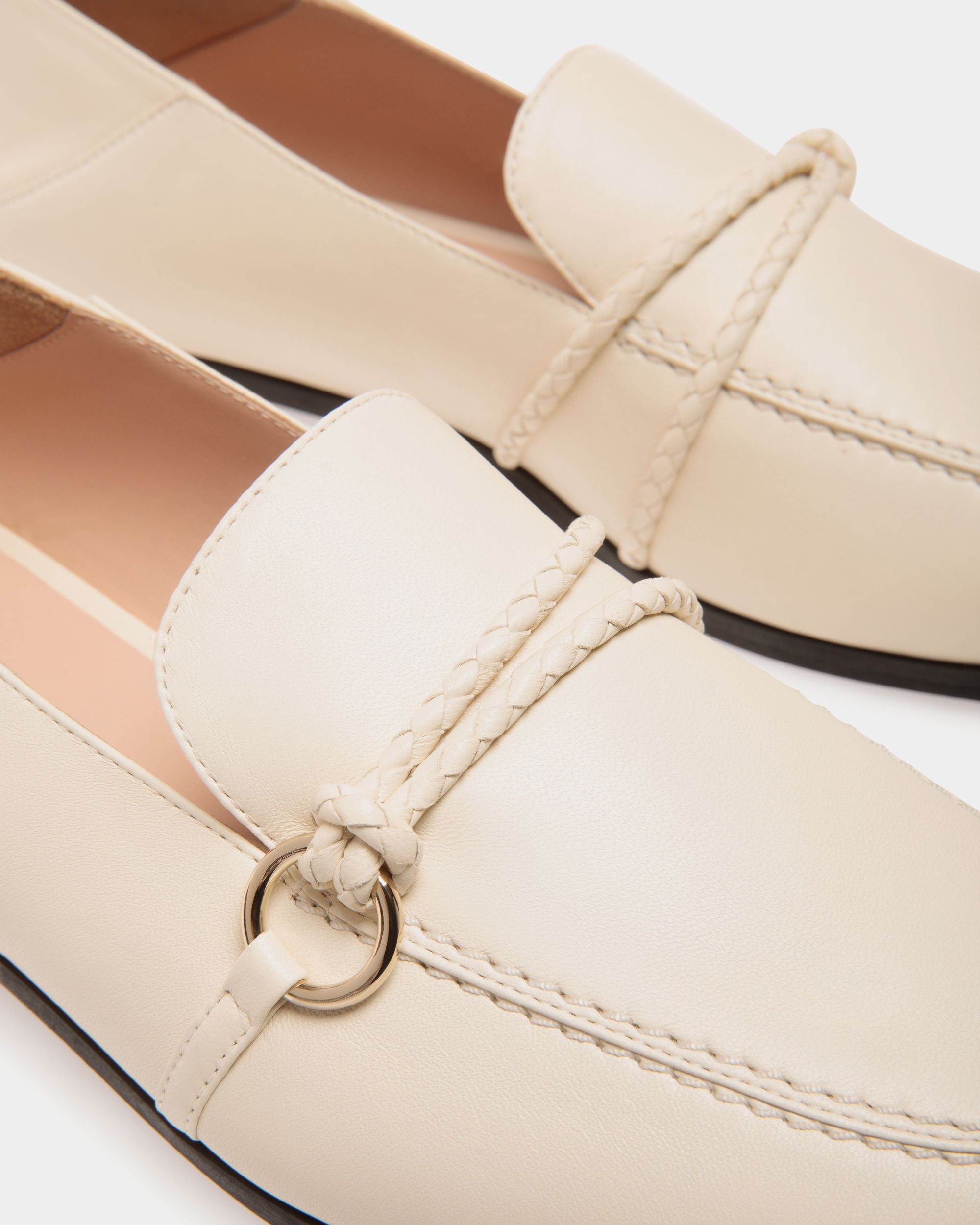 Flat Pump In White Lamb - Femme - Bally - 05