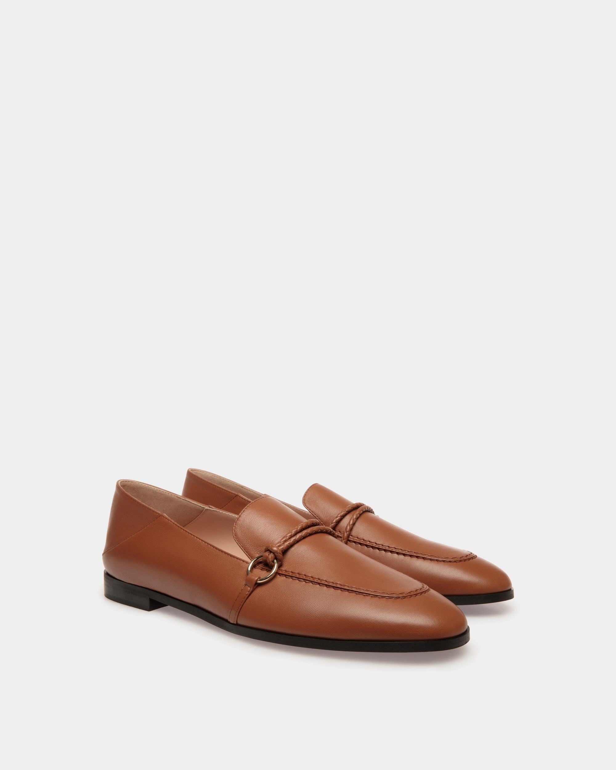 Flats In Grey Leather - Donna - Bally - 02