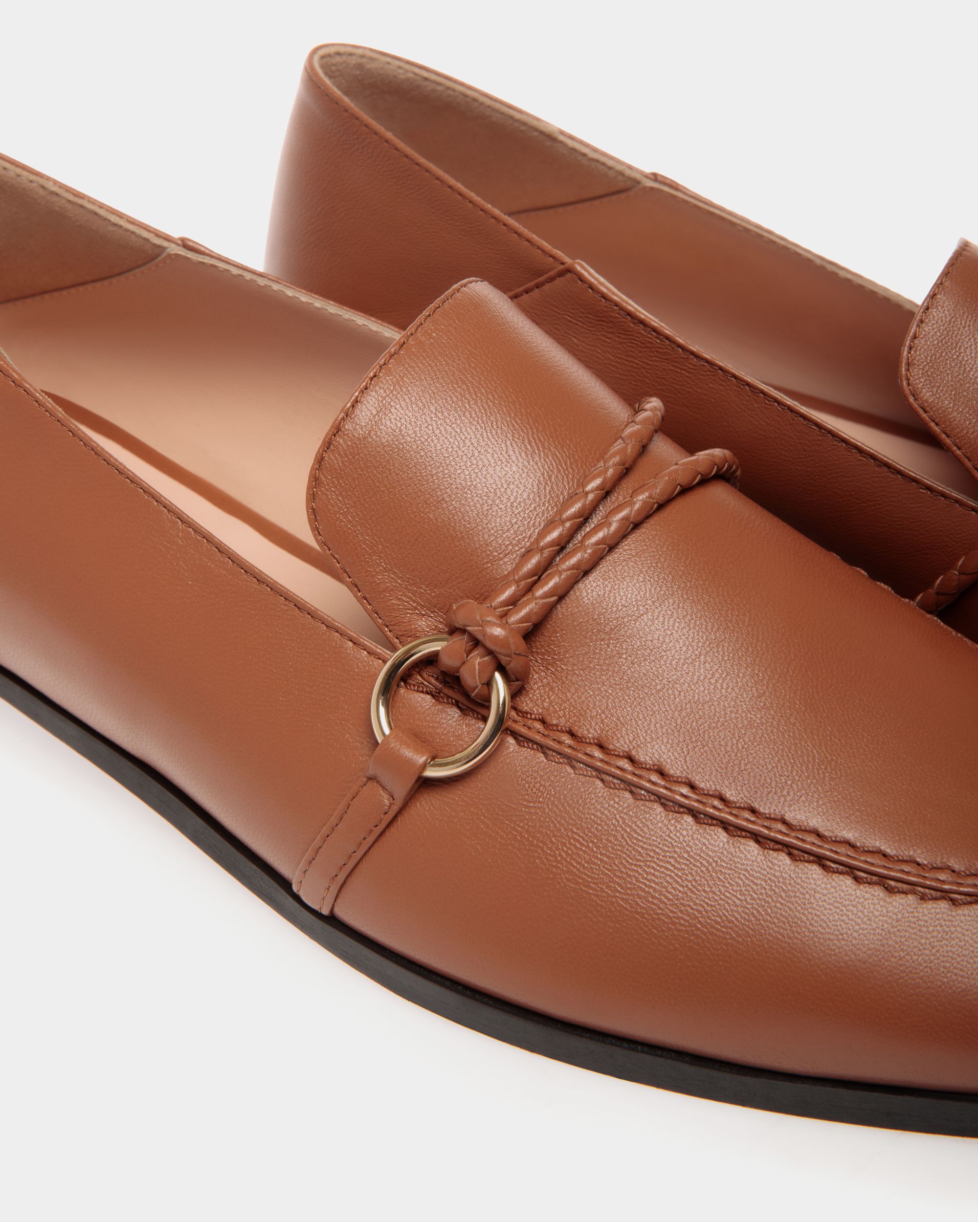 Flats In Grey Leather - Donna - Bally - 05