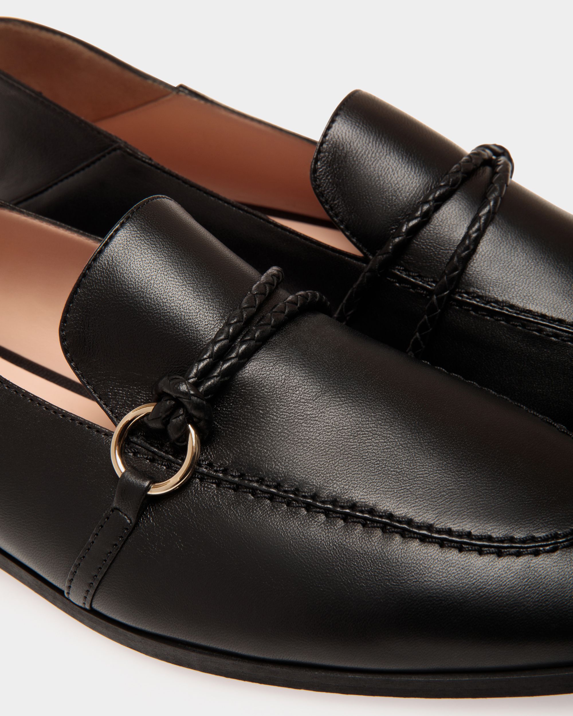 Flat Pump In Black Lamb - Donna - Bally - 05