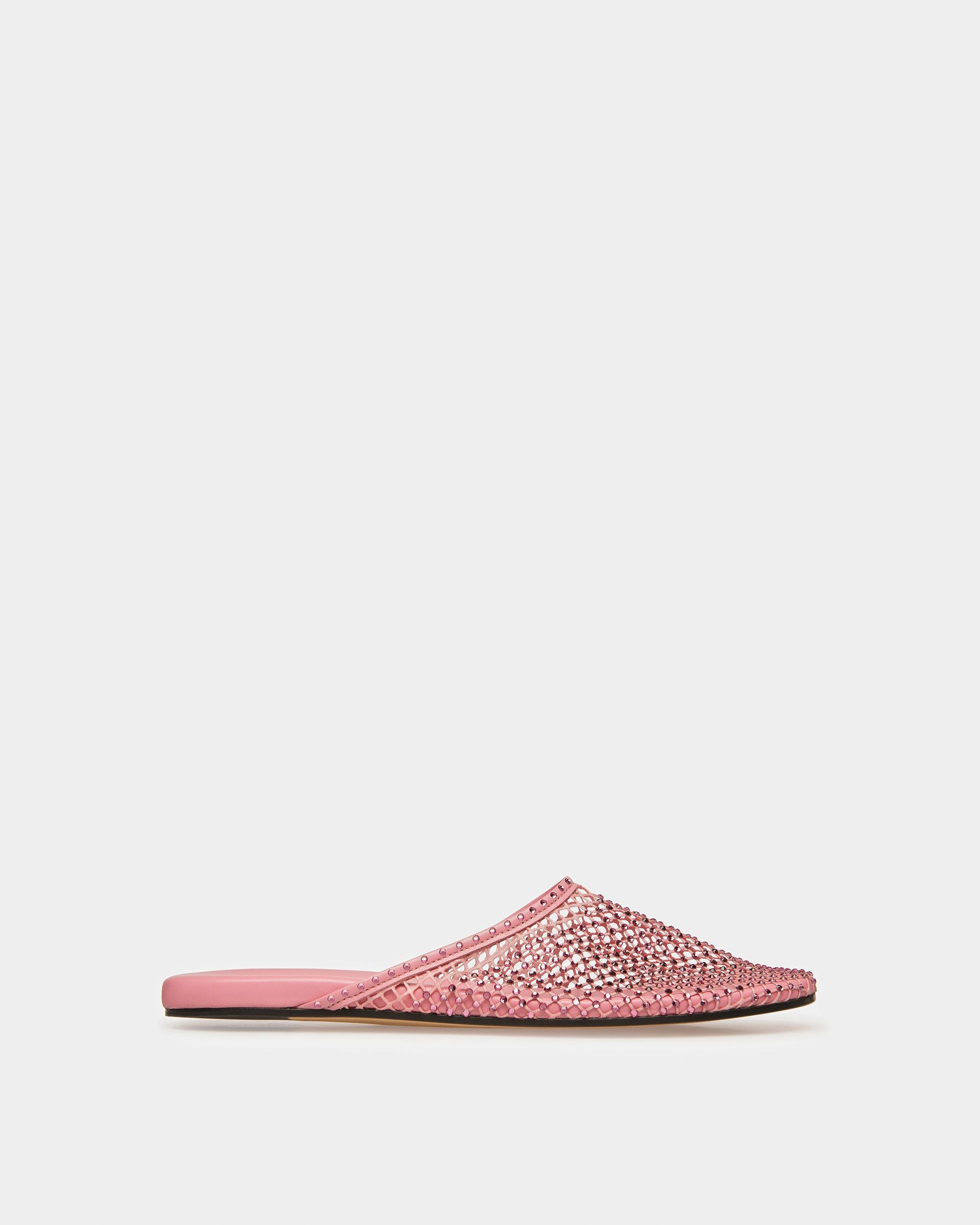 Slipper Aus Kristallbesetztem Netzgewebe - Damen - Bally - 01