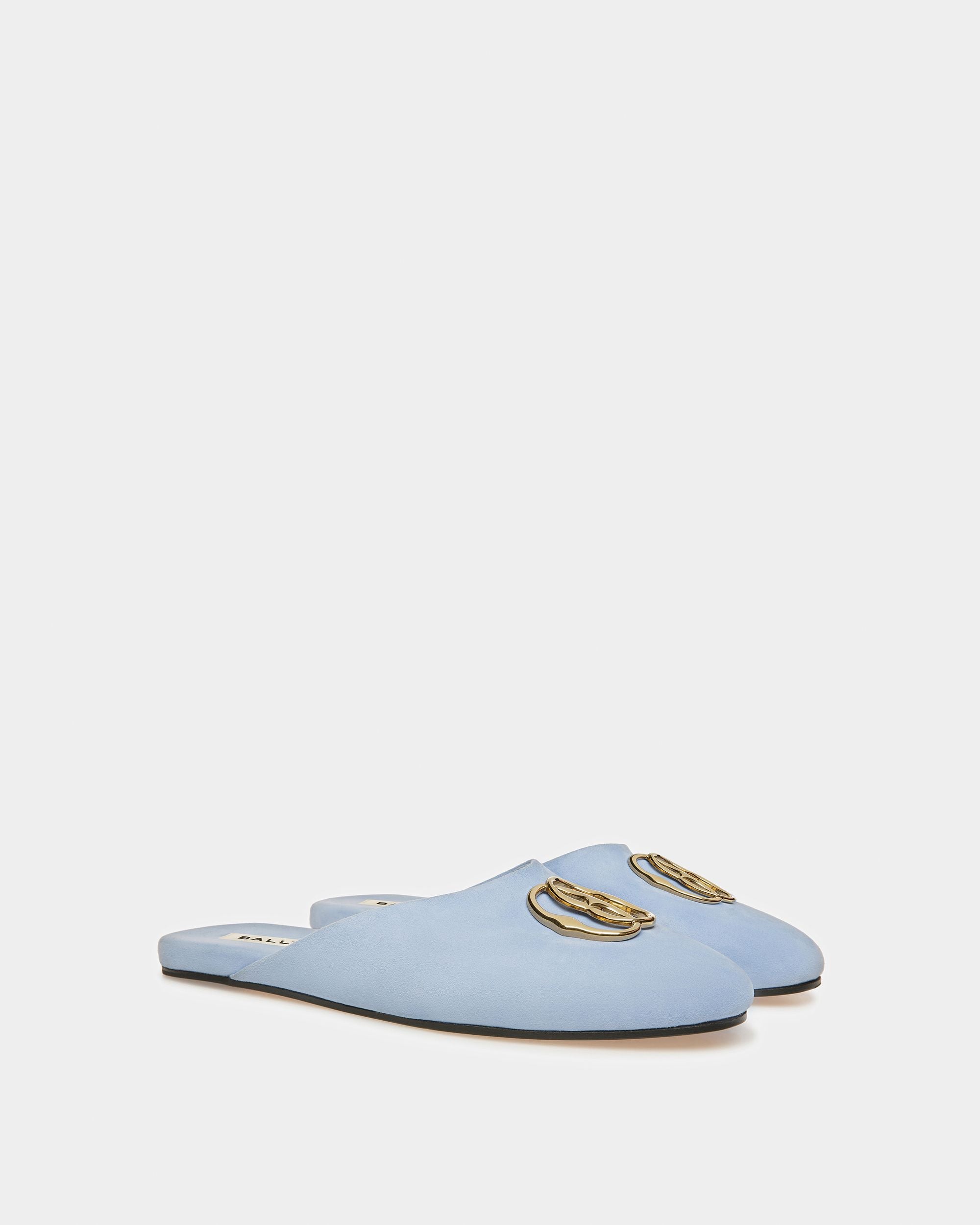Emblem Slipper Aus Veloursleder - Damen - Bally - 07
