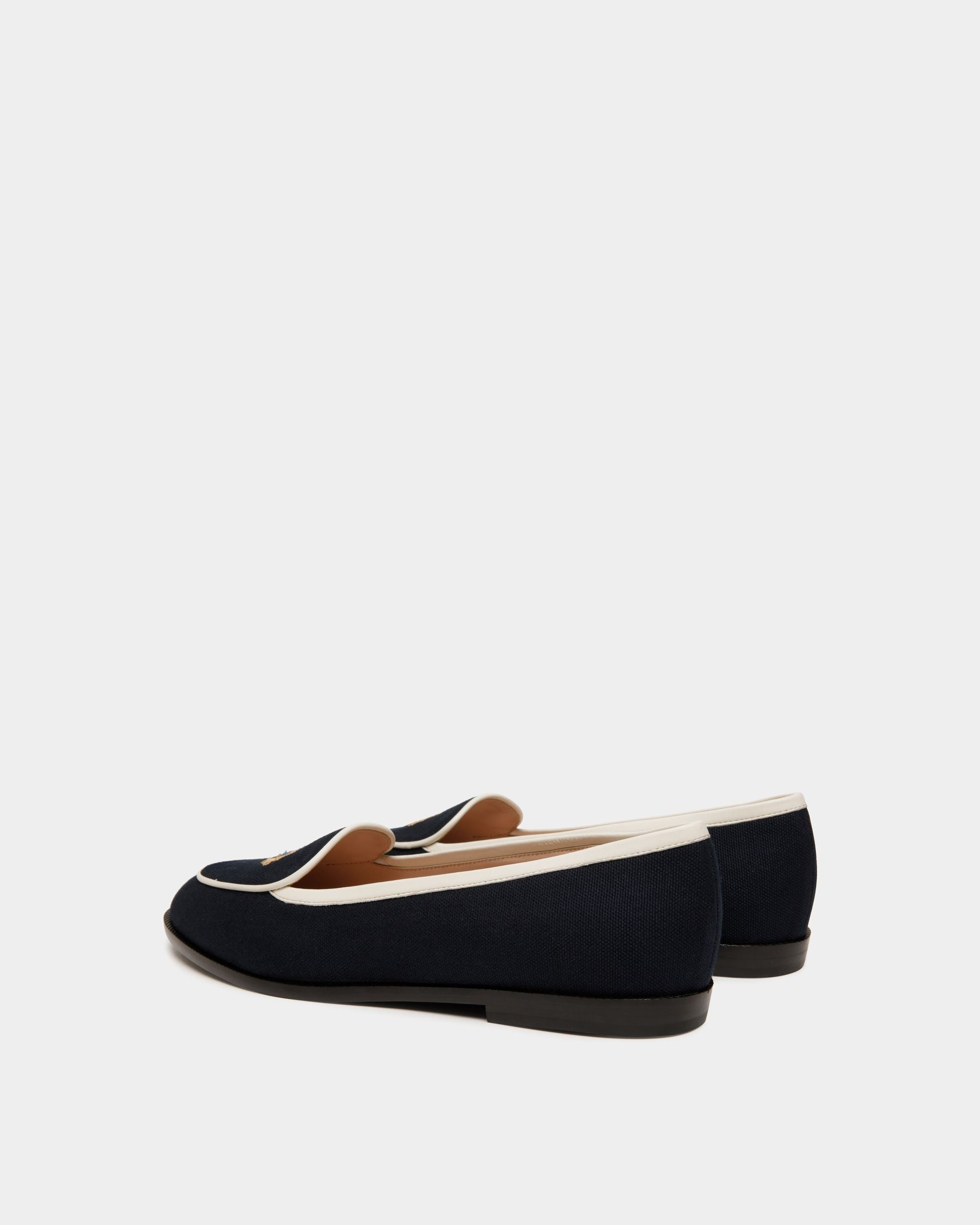 Elite Ballerina Aus Stoff In Navy Blue - Damen - Bally - 03