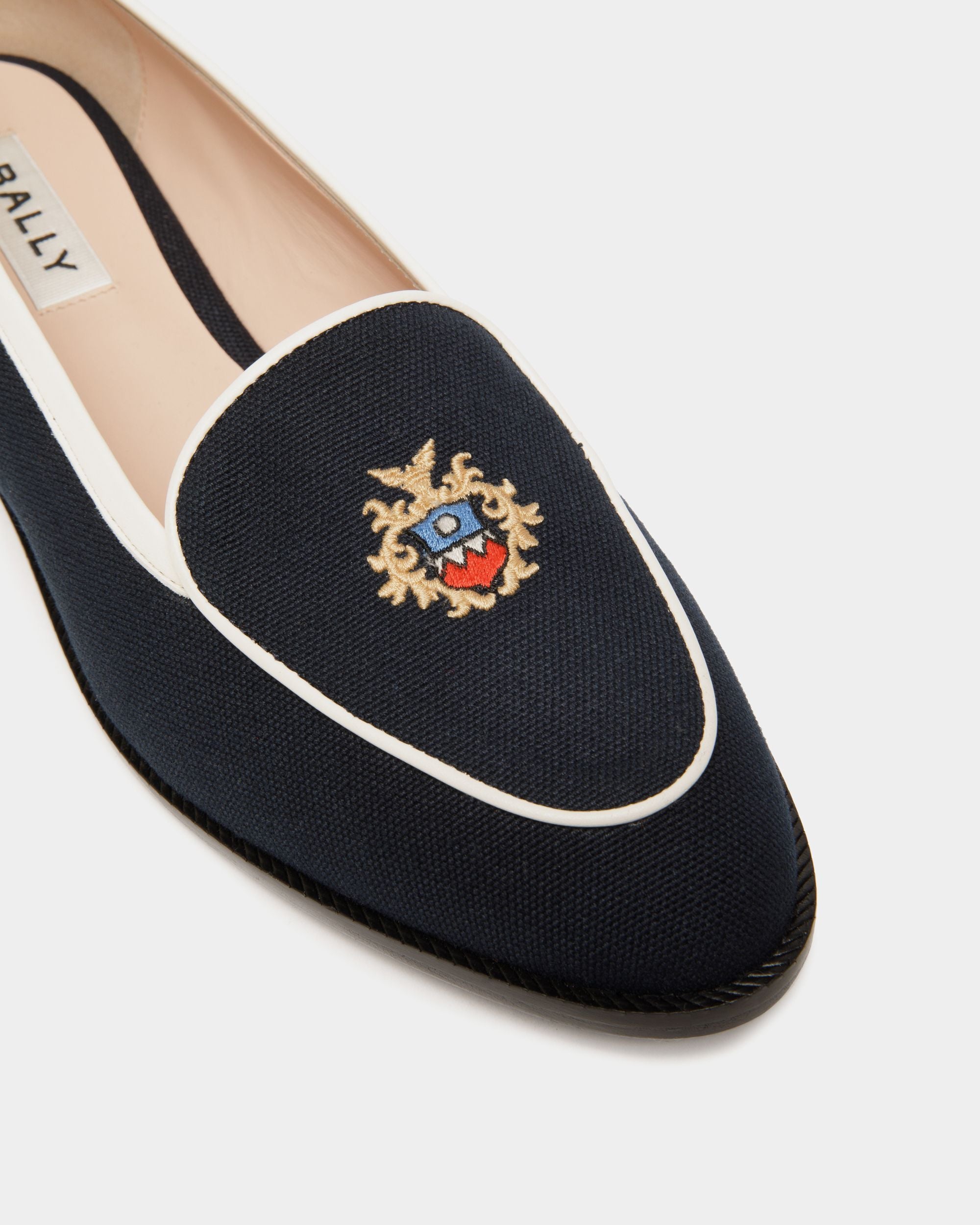 Elite Ballerina Aus Stoff In Navy Blue - Damen - Bally - 05